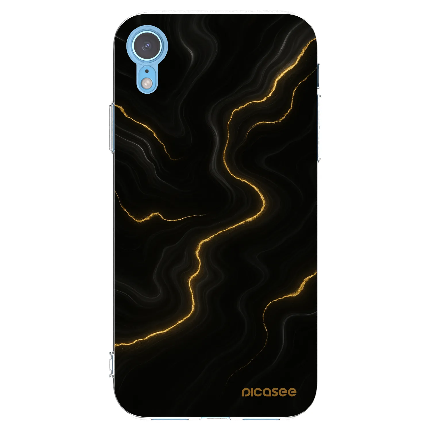 Picasee silikonska prozirna maskica za Apple iPhone XR - Thunder