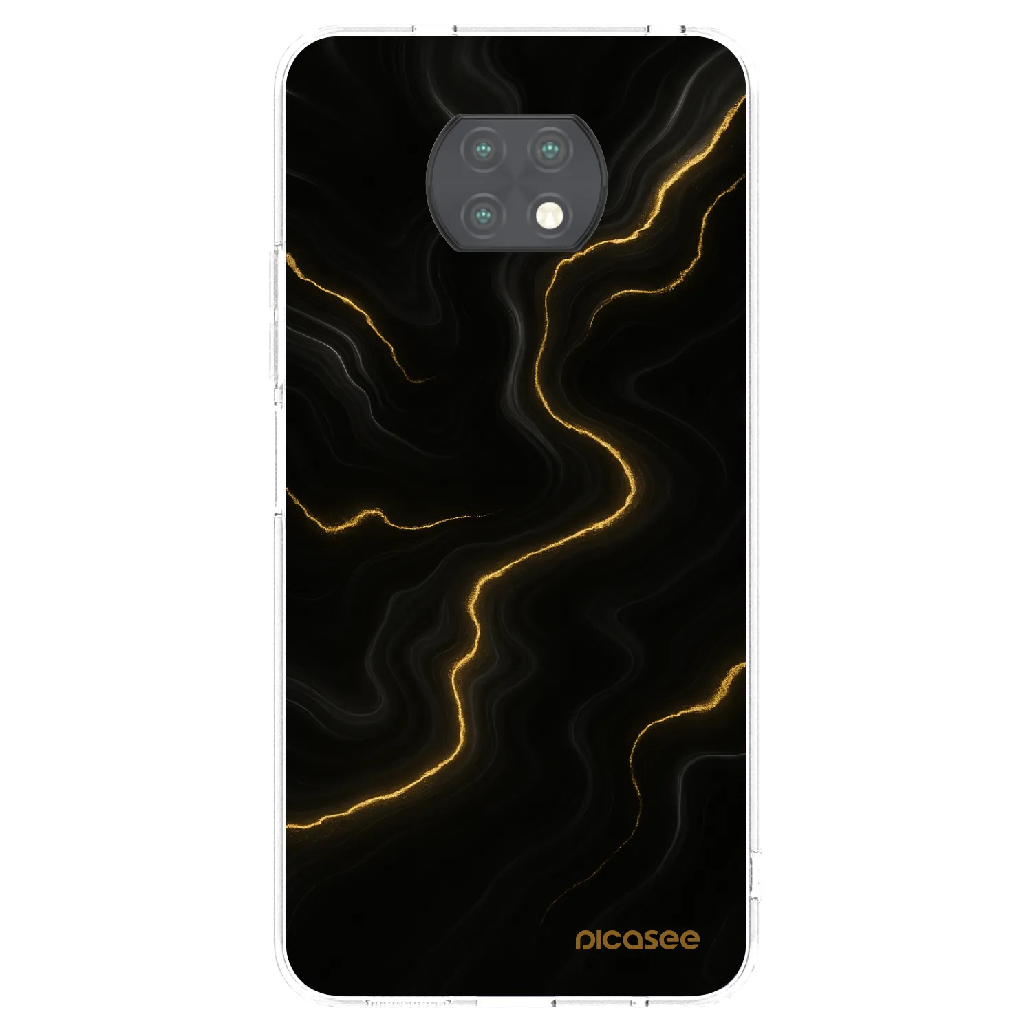 Picasee silikonska prozirna maskica za Xiaomi Redmi Note 9T - Thunder