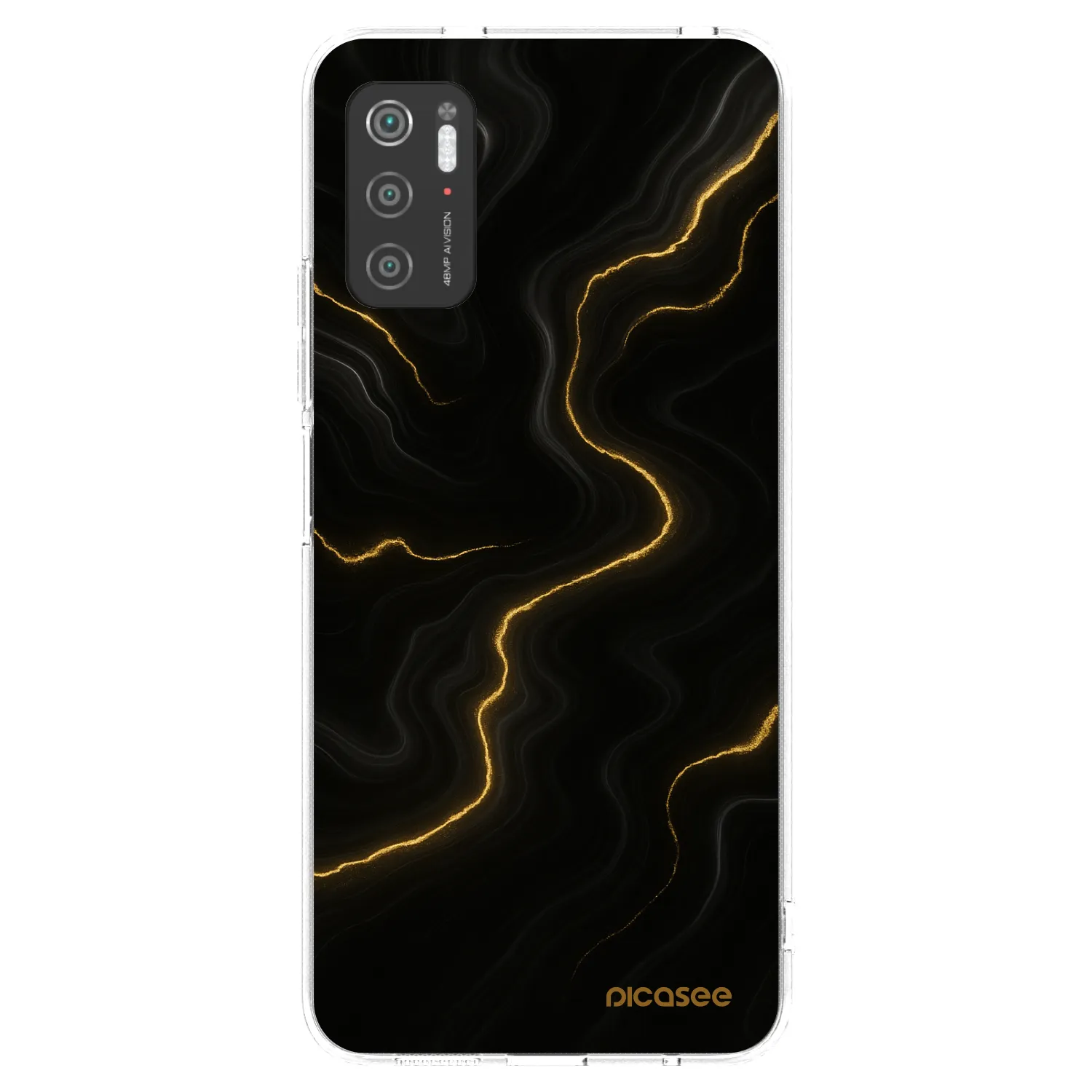 Picasee silikonska prozirna maskica za Xiaomi Poco M3 Pro 5G - Thunder