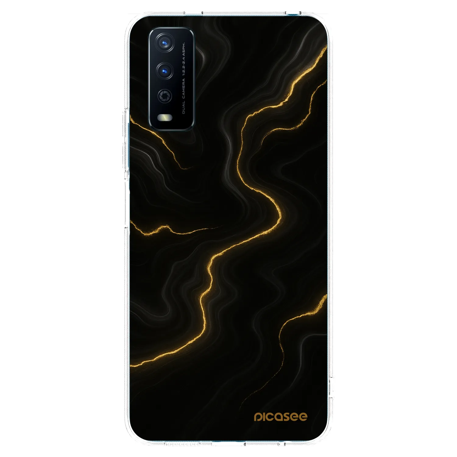 Picasee silikonska prozirna maskica za Vivo Y11s - Thunder