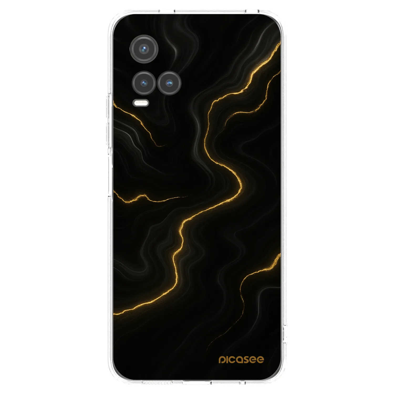 Picasee silikonska prozirna maskica za Vivo Y33s - Thunder
