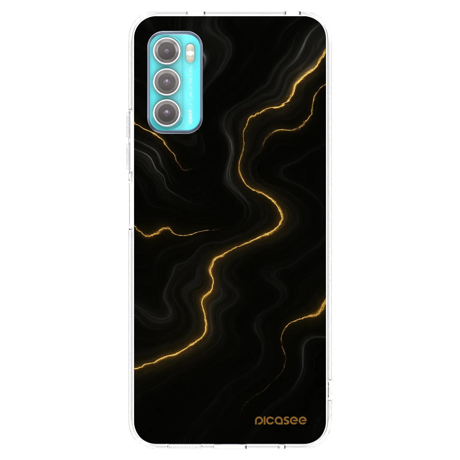 Picasee silikonska prozirna maskica za Motorola Moto G60 - Thunder