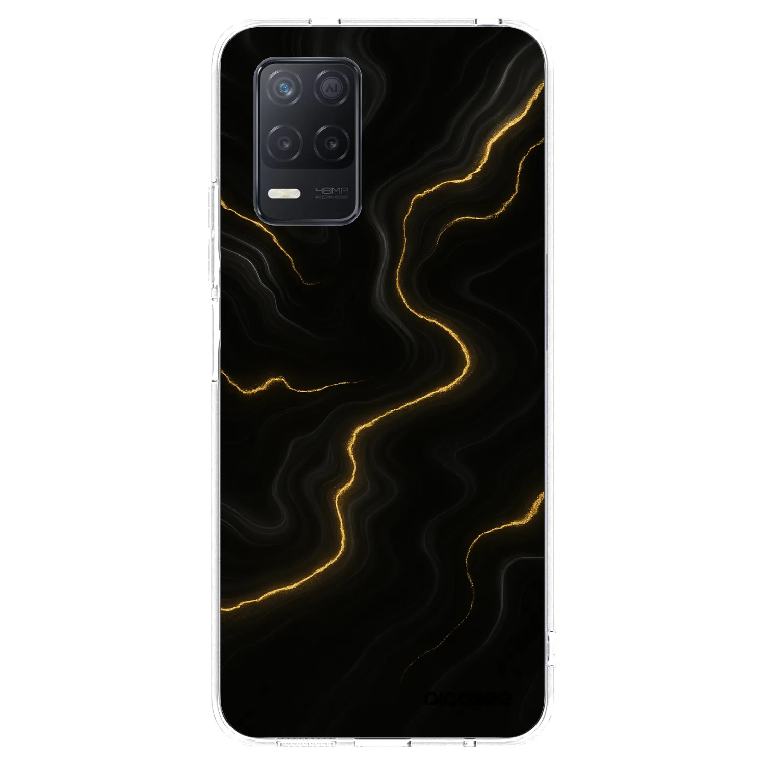 Picasee silikonska prozirna maskica za Realme 8 5G - Thunder