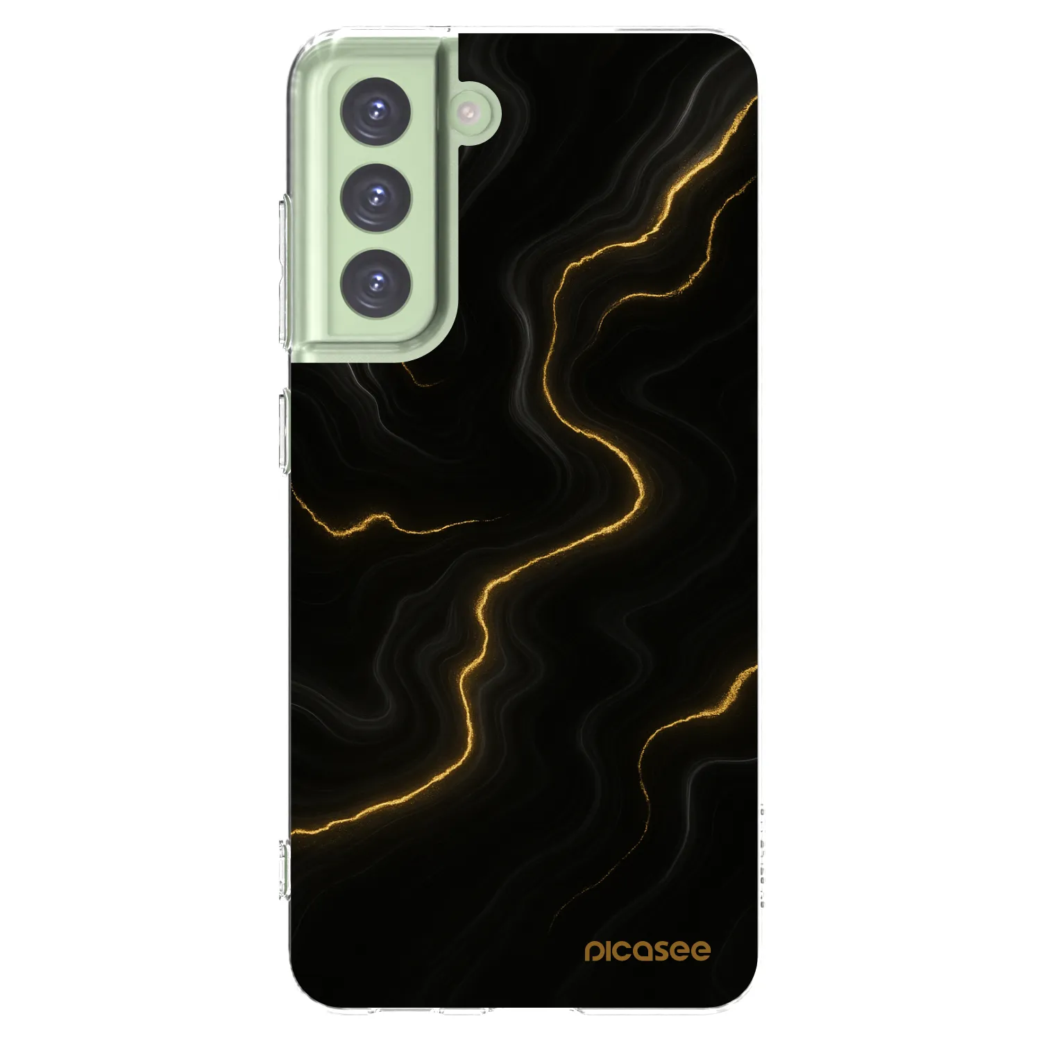 Picasee silikonska prozirna maskica za Samsung Galaxy S21 FE 5G - Thunder