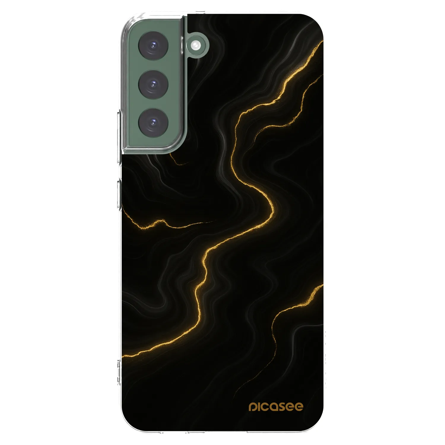 Picasee silikonska prozirna maskica za Samsung Galaxy S22+ 5G - Thunder