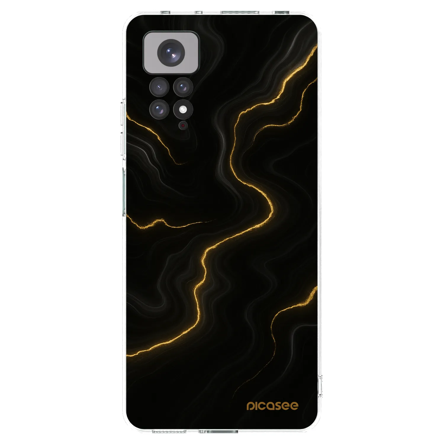 Picasee silikonska prozirna maskica za Xiaomi Redmi Note 11S 4G - Thunder