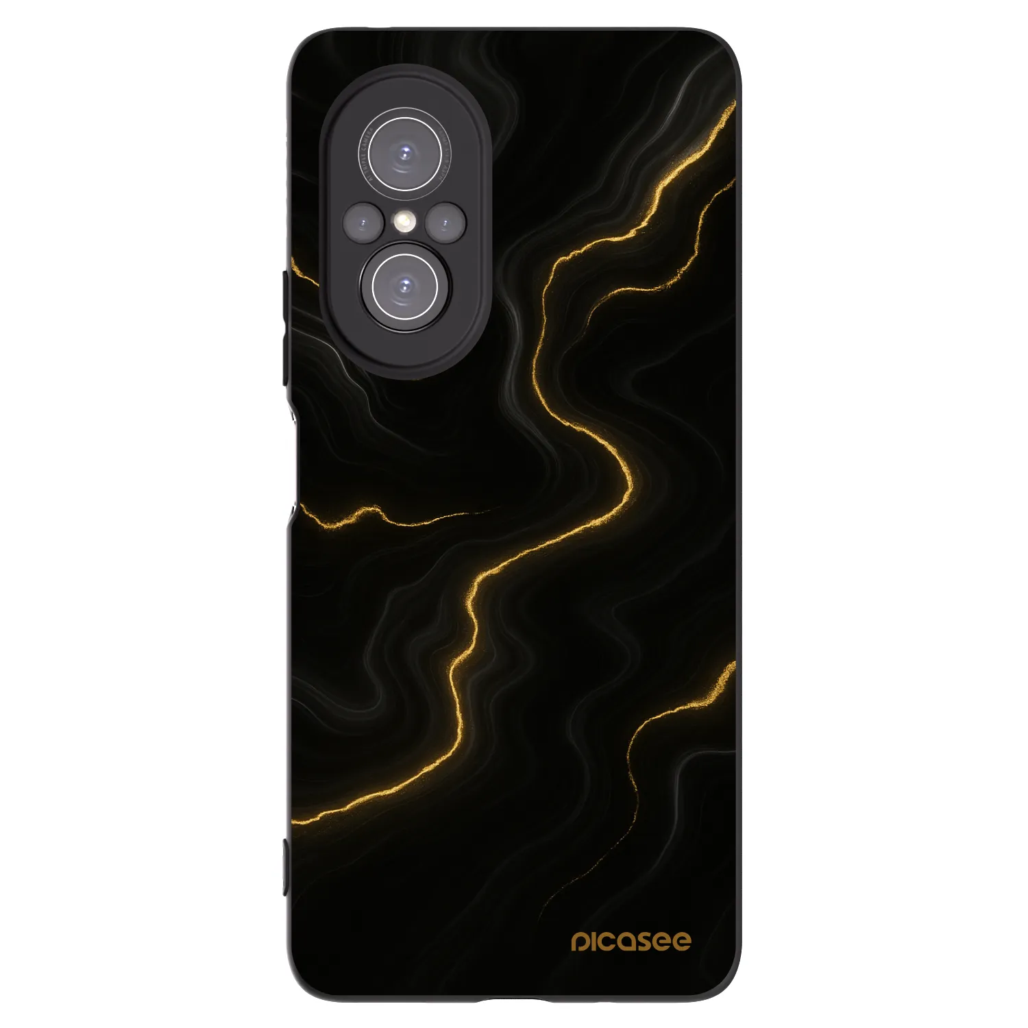 Picasee crna silikonska maskica za Huawei Nova 9 SE - Thunder