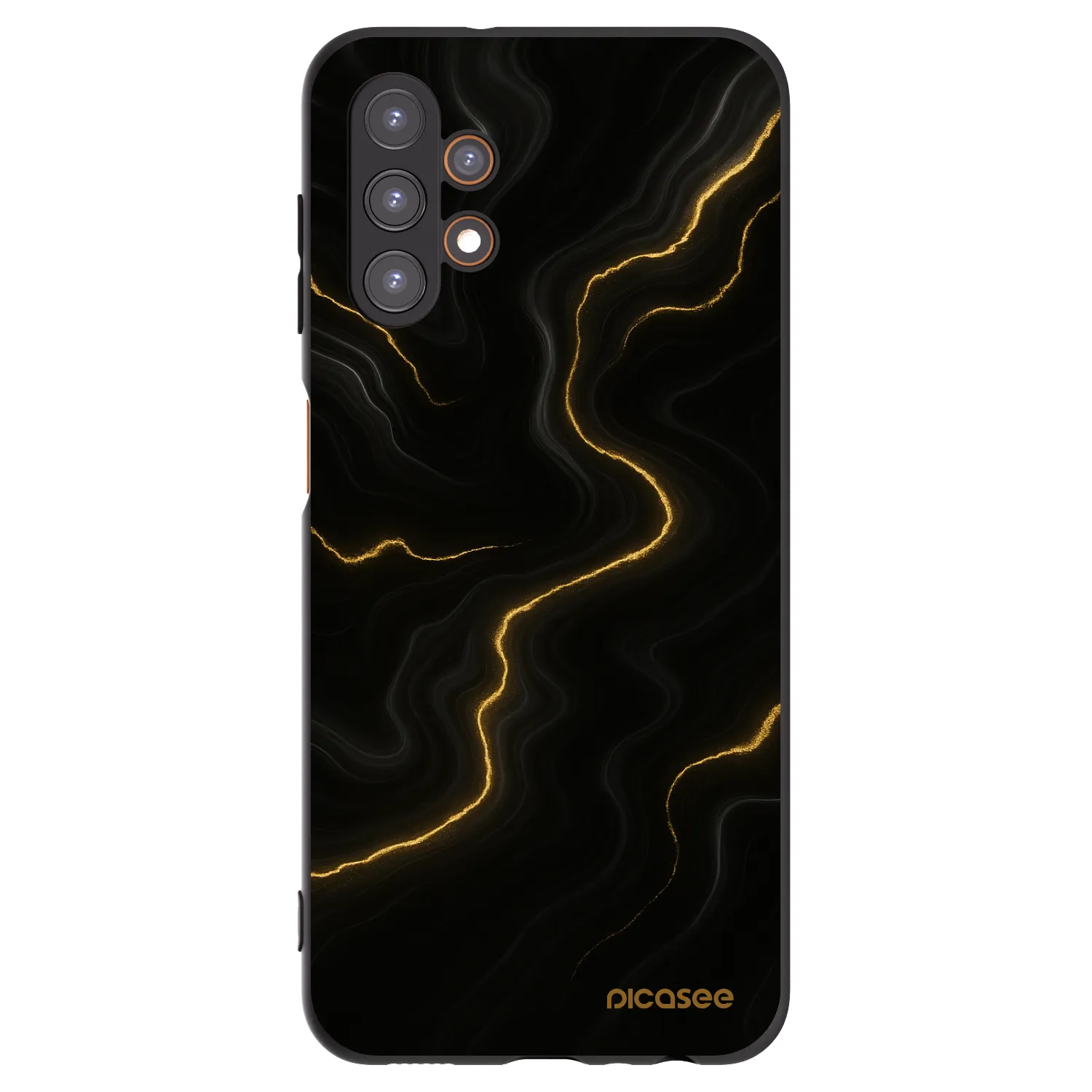 Picasee crna silikonska maskica za Samsung Galaxy A13 4G A135 - Thunder