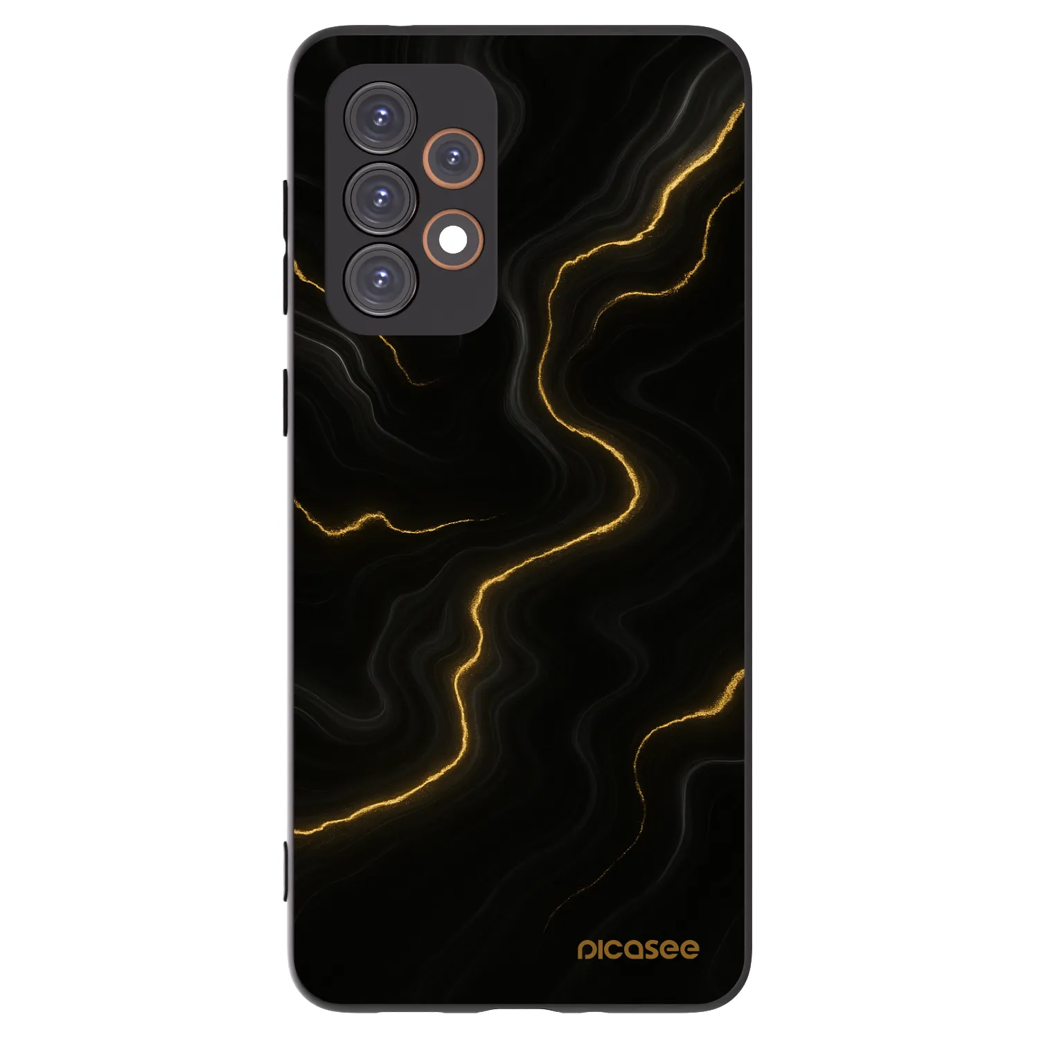 Picasee crna silikonska maskica za Samsung Galaxy A33 5G A336 - Thunder