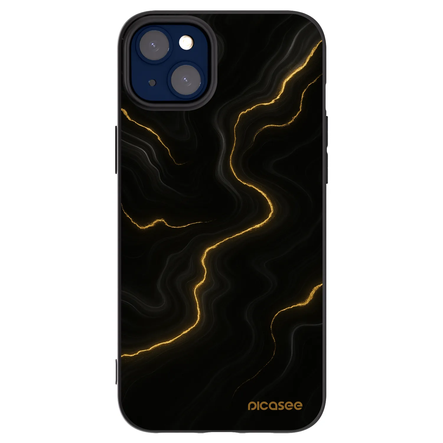 Picasee crna silikonska maskica za Apple iPhone 14 Plus - Thunder