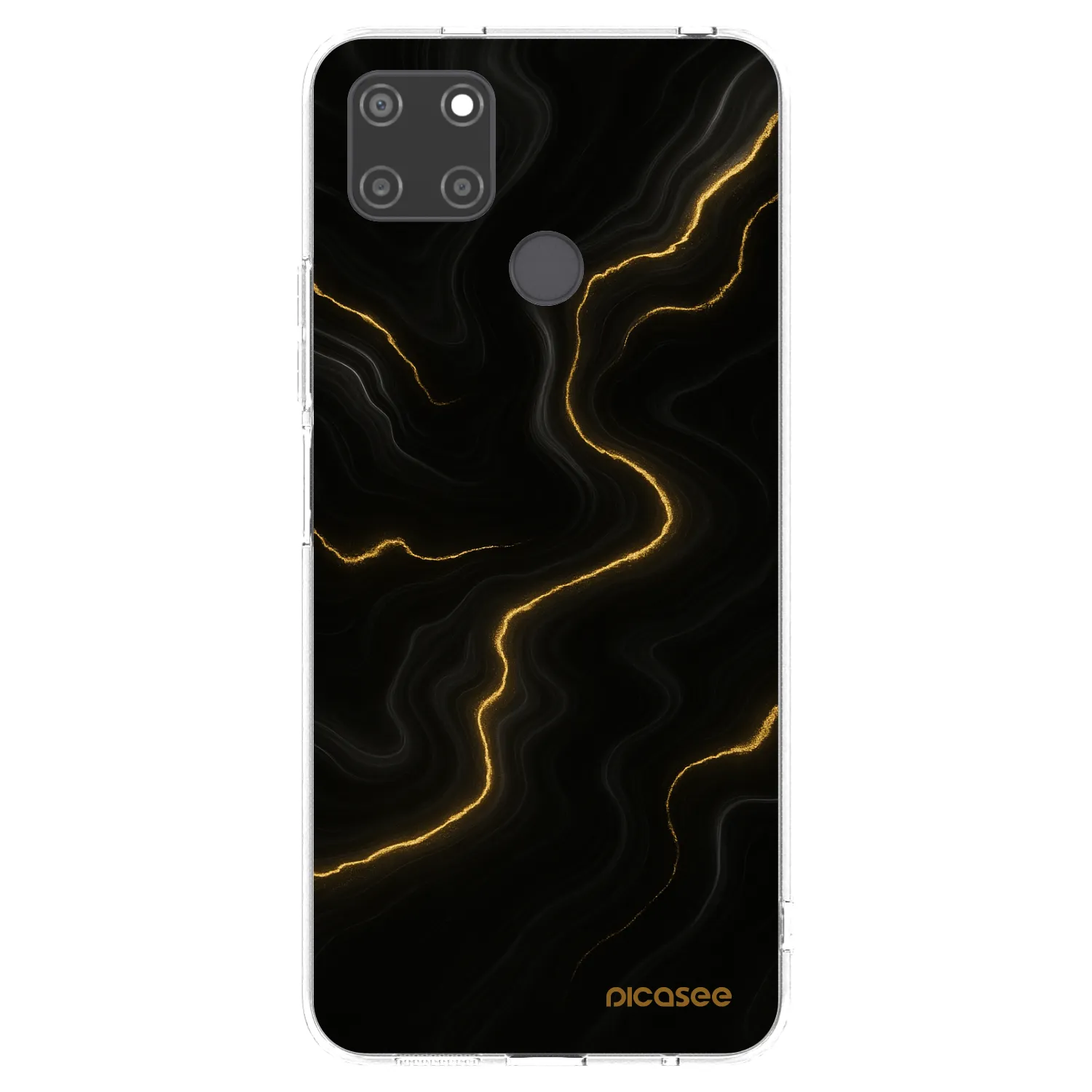 Picasee silikonska prozirna maskica za Realme C21Y - Thunder