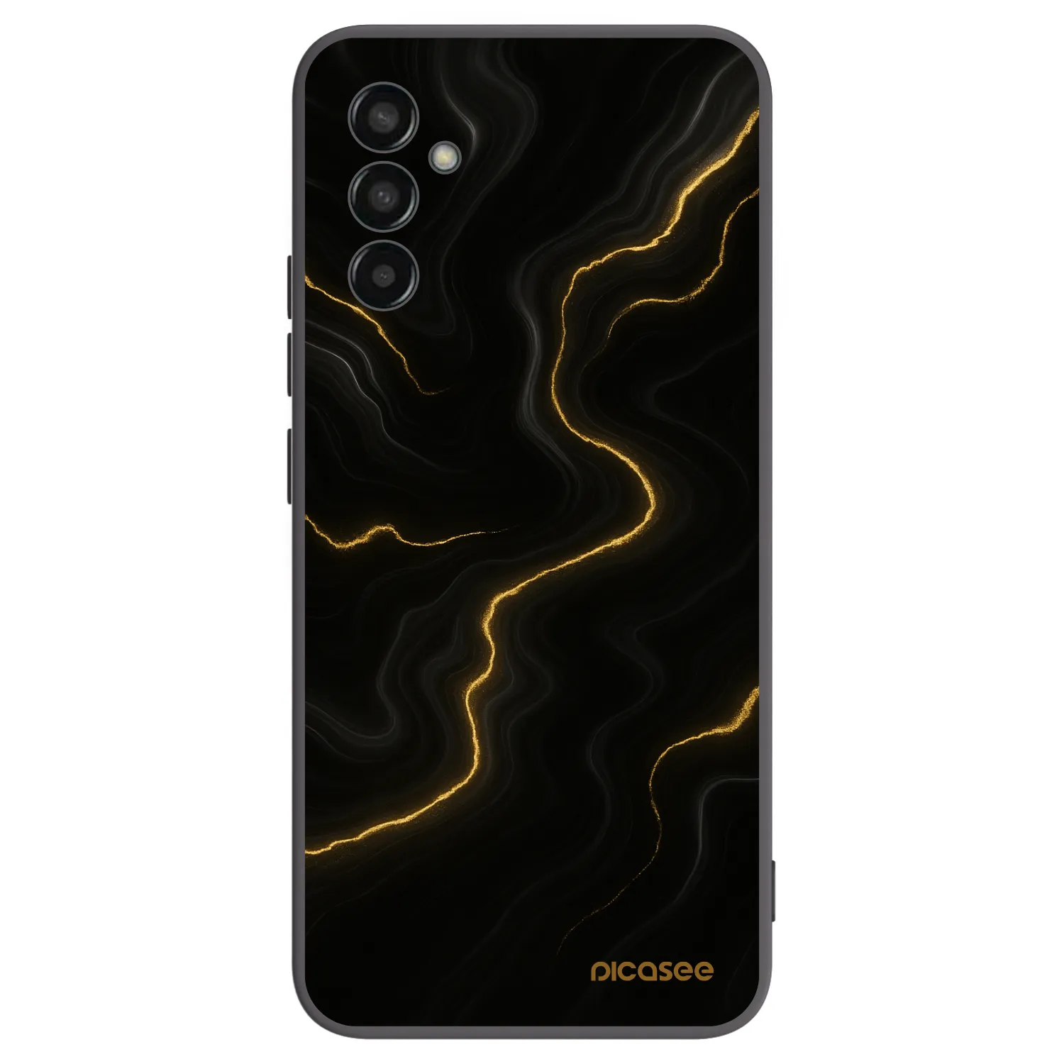 Picasee crna silikonska maskica za Samsung Galaxy M13 M135F - Thunder