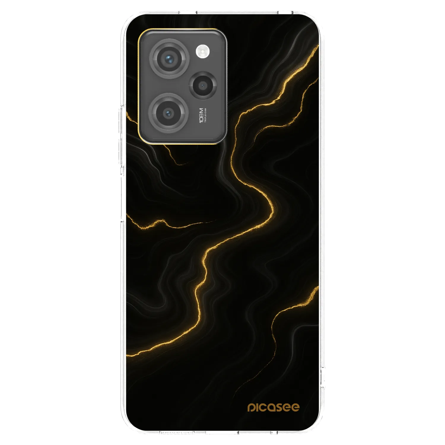 Picasee silikonska prozirna maskica za Xiaomi Poco X5 Pro - Thunder