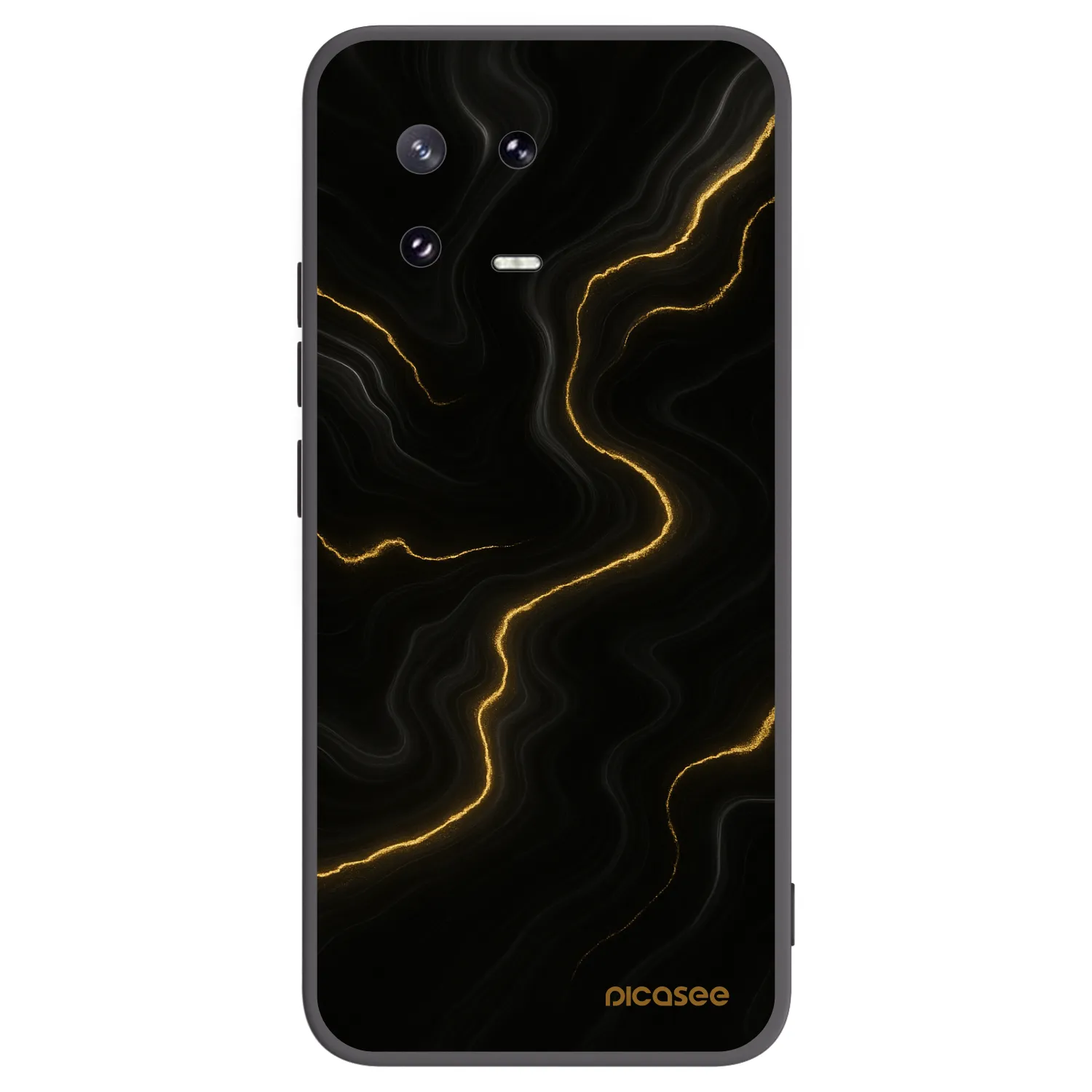 Picasee crna silikonska maskica za Xiaomi 13 Pro - Thunder