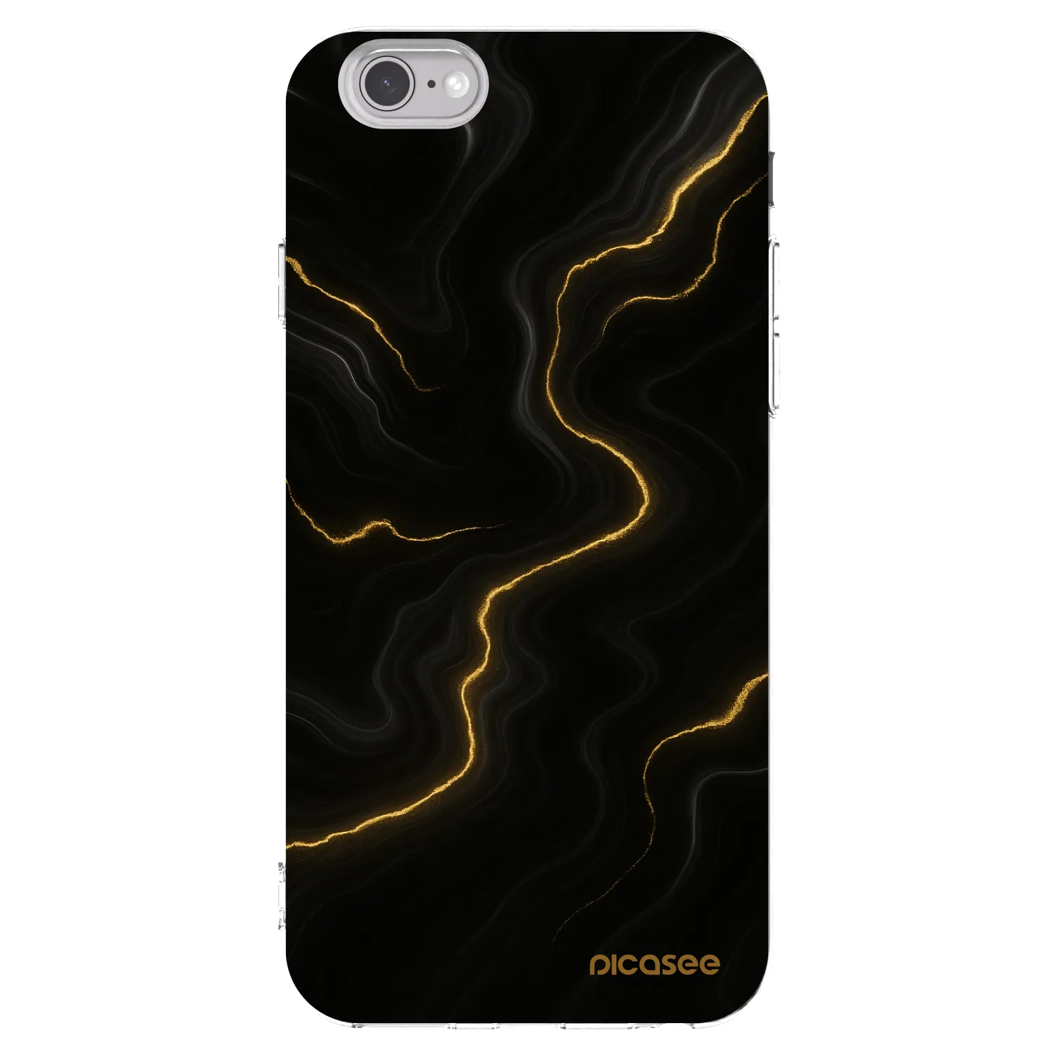 Picasee silikonska prozirna maskica za Apple iPhone 6/6S - Thunder