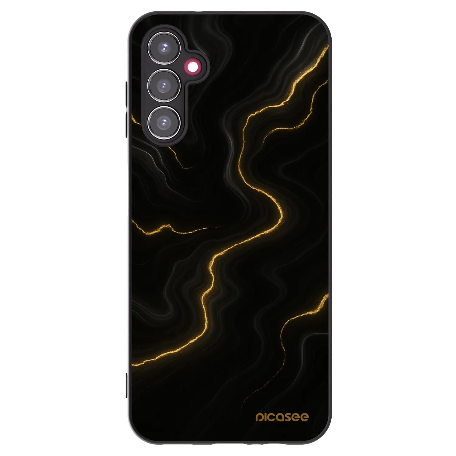 Picasee crna silikonska maskica za Samsung Galaxy A14 4G A145R - Thunder