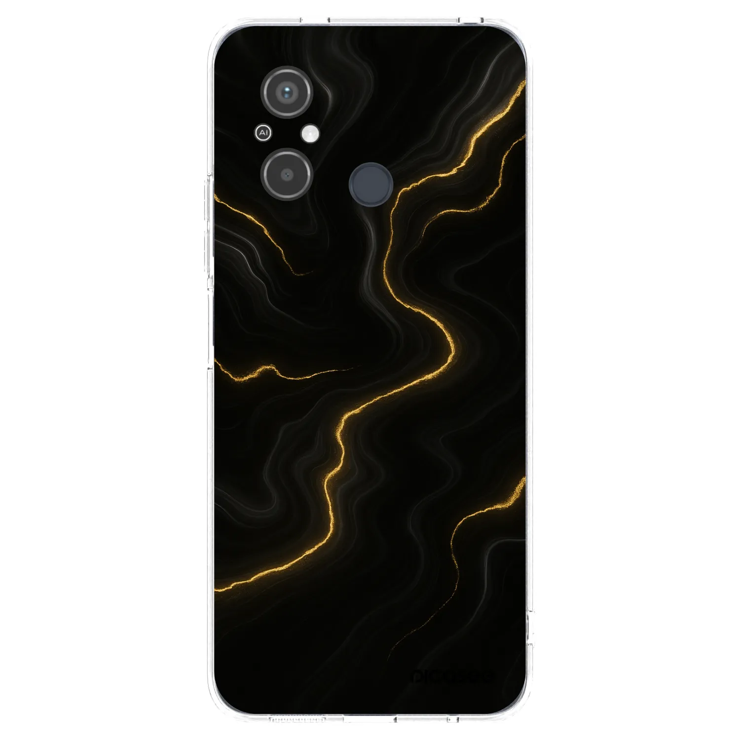Picasee silikonska prozirna maskica za Xiaomi Redmi 12C - Thunder