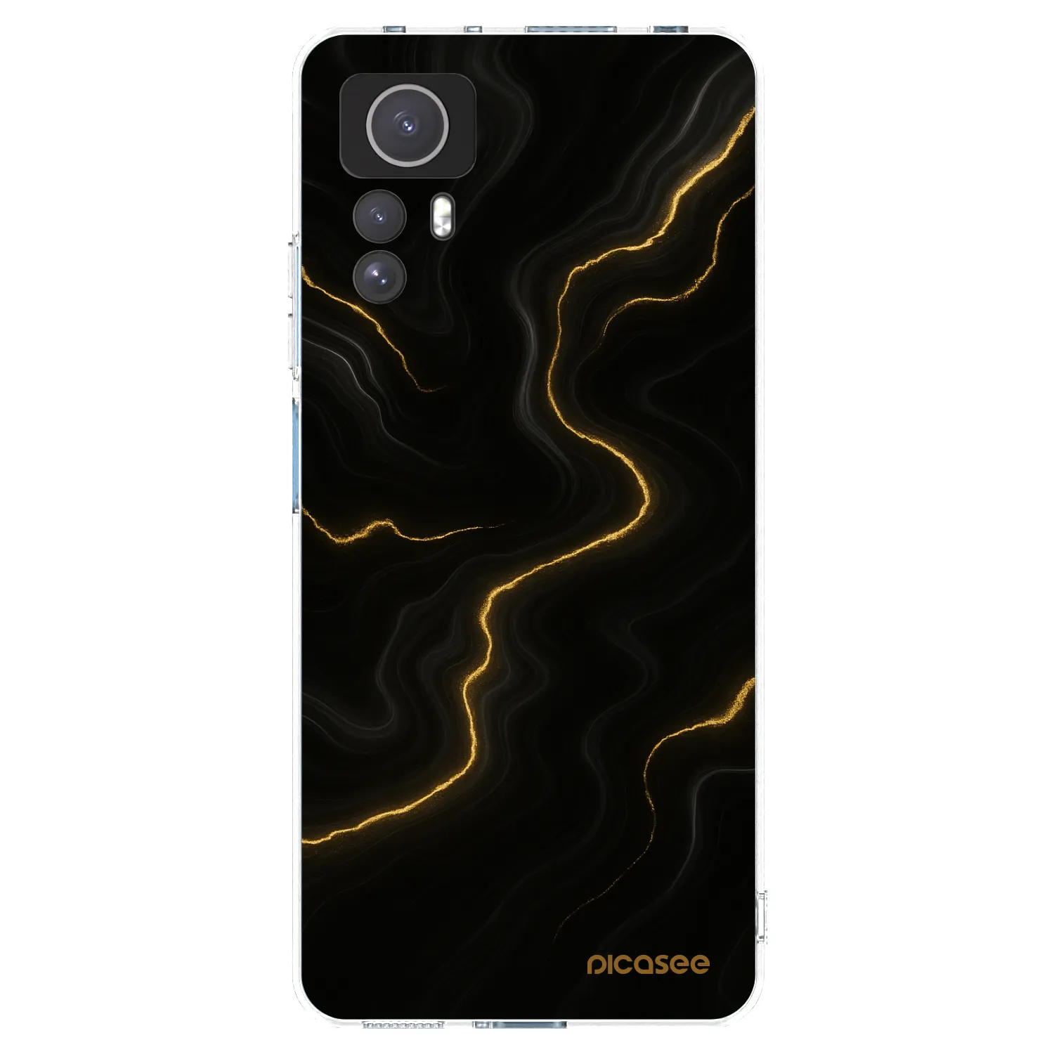 Picasee silikonska prozirna maskica za Xiaomi Redmi Note 12S - Thunder