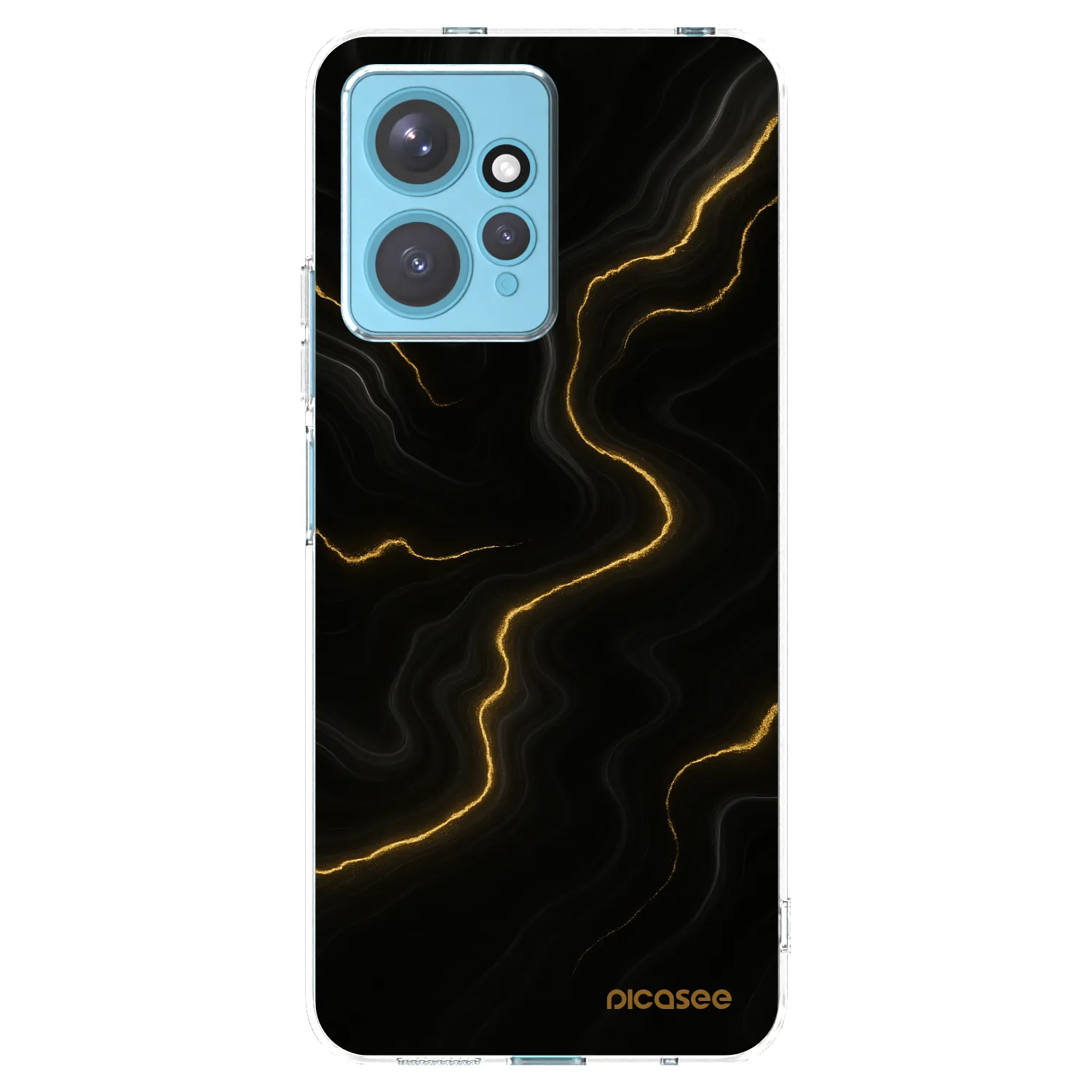 Picasee silikonska prozirna maskica za Xiaomi Redmi Note 12 4G - Thunder