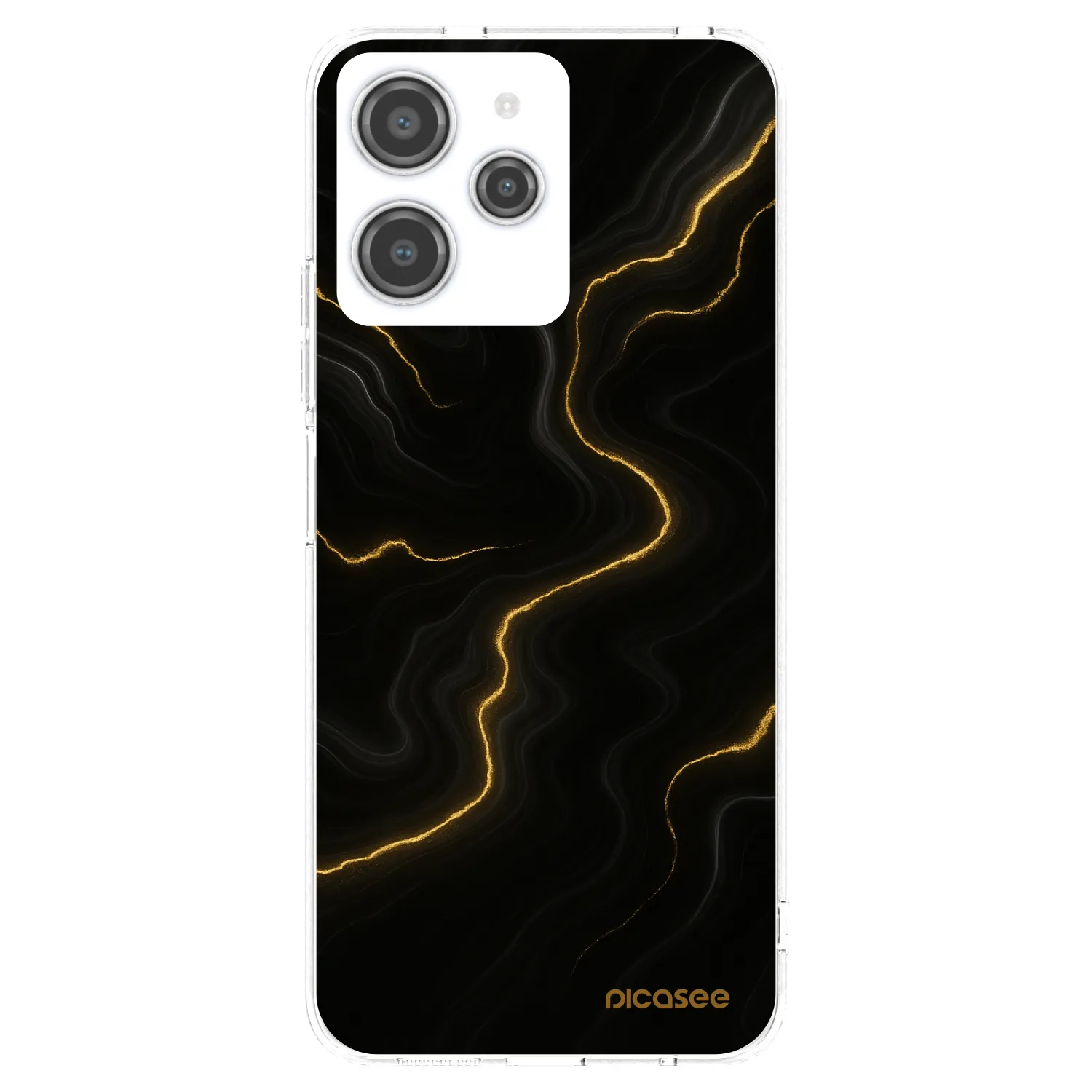 Picasee silikonska prozirna maskica za Xiaomi Redmi 12 4G - Thunder