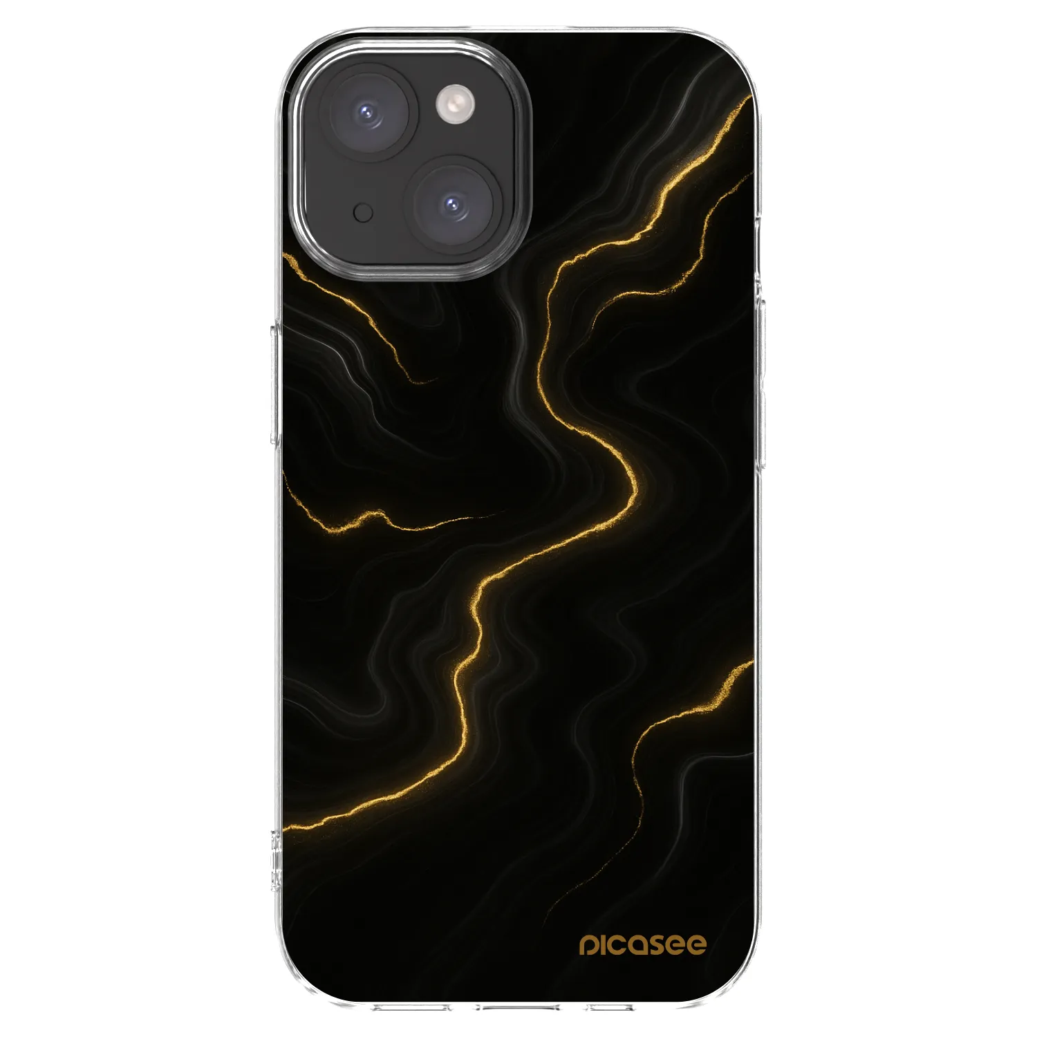 Picasee silikonska prozirna maskica za Apple iPhone 15 - Thunder