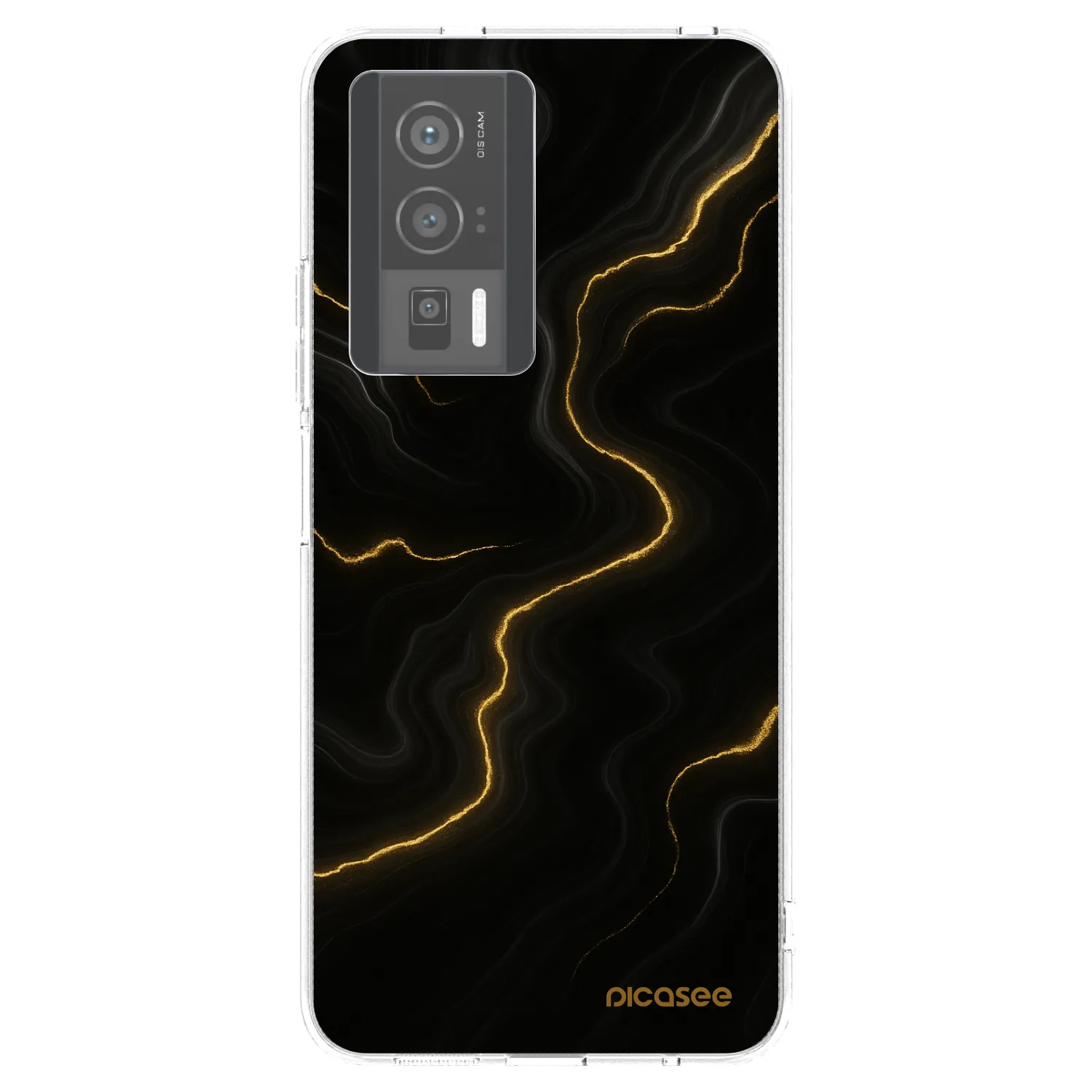 Picasee silikonska prozirna maskica za Xiaomi Poco F5 Pro 5G - Thunder