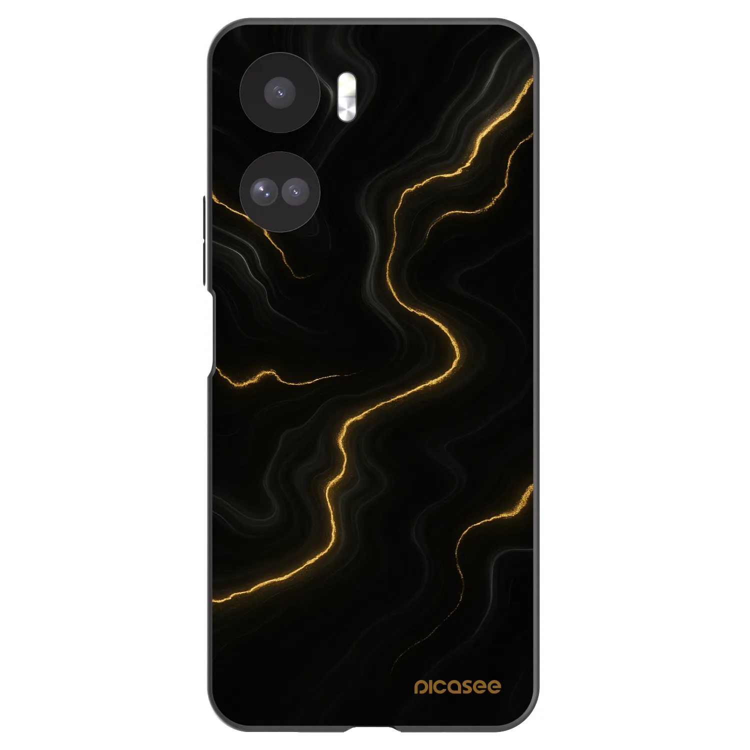 Picasee crna silikonska maskica za Honor 90 Lite 5G - Thunder