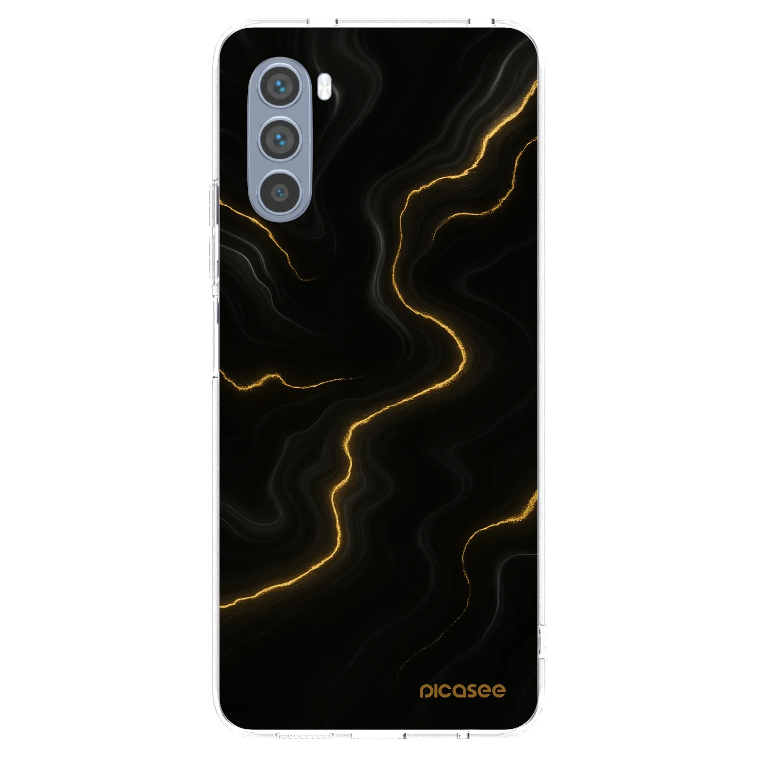 Picasee silikonska prozirna maskica za Motorola Moto G62 - Thunder