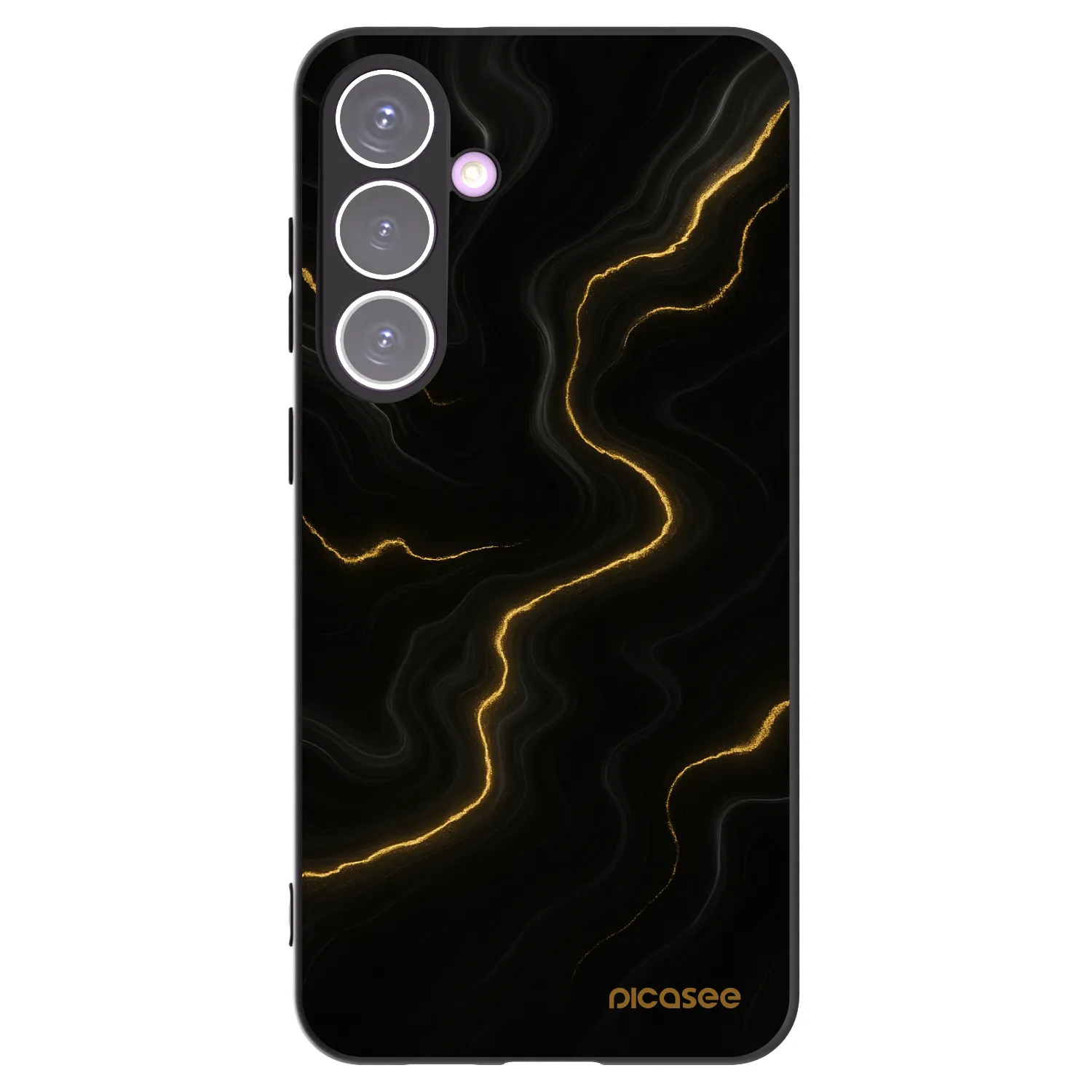 Picasee crna silikonska maskica za Samsung Galaxy S24+ S926B 5G - Thunder