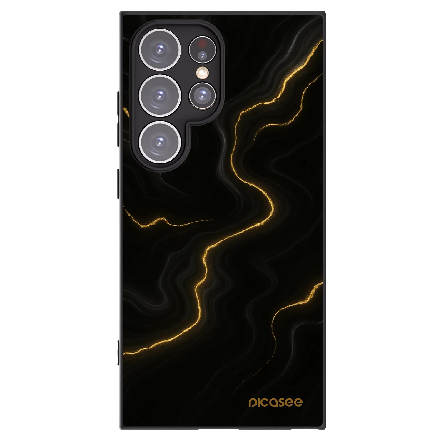 Picasee crna silikonska maskica za Samsung Galaxy S24 Ultra S928B 5G - Thunder