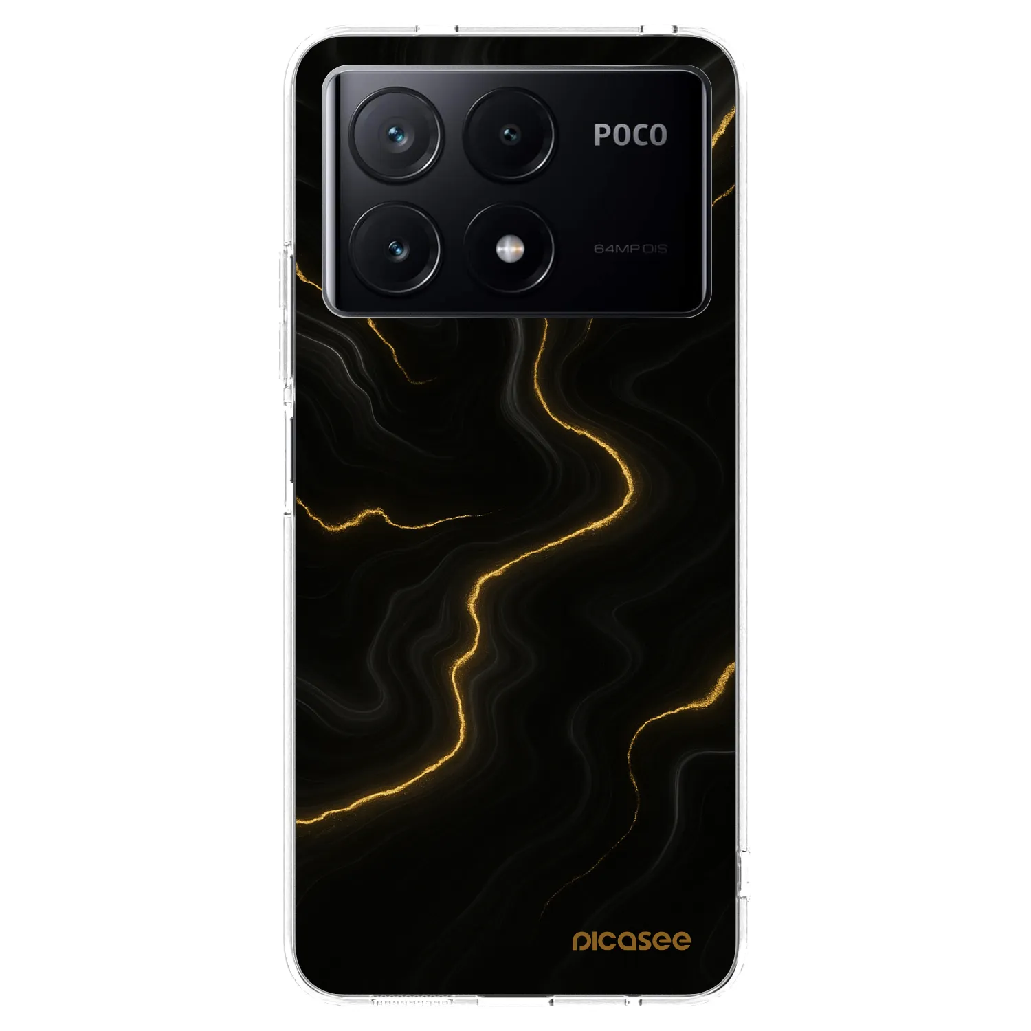 Picasee silikonska prozirna maskica za Xiaomi Poco X6 Pro - Thunder