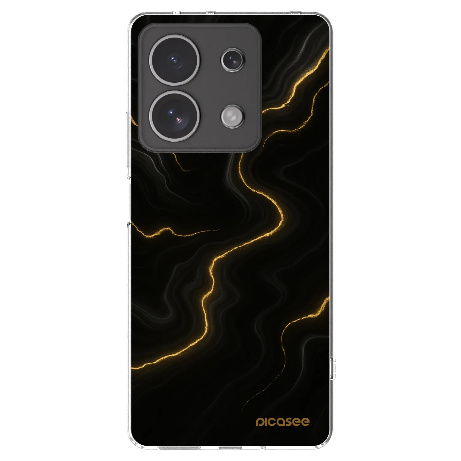 Picasee silikonska prozirna maskica za Xiaomi Redmi Note 13 4G - Thunder