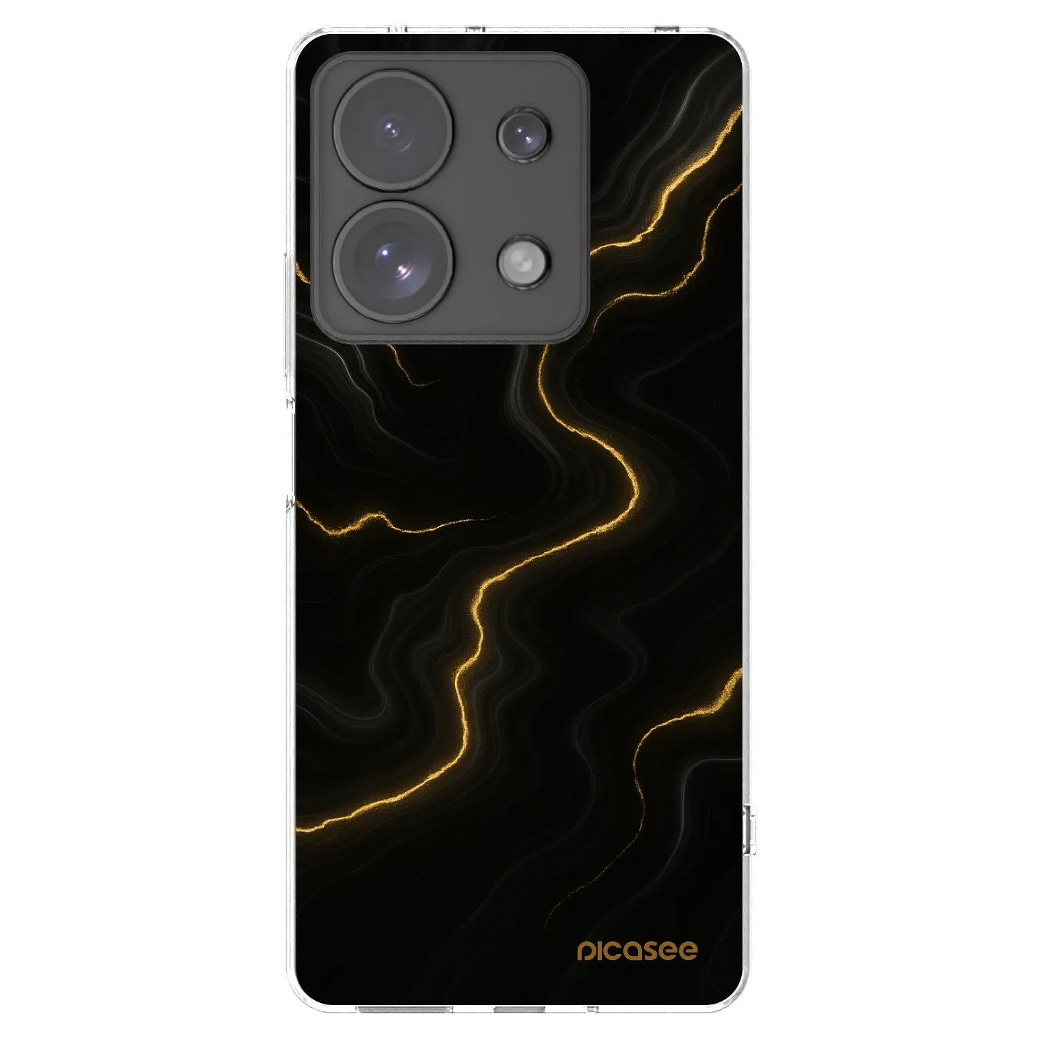 Picasee silikonska prozirna maskica za Xiaomi Redmi Note 13 Pro 4G - Thunder