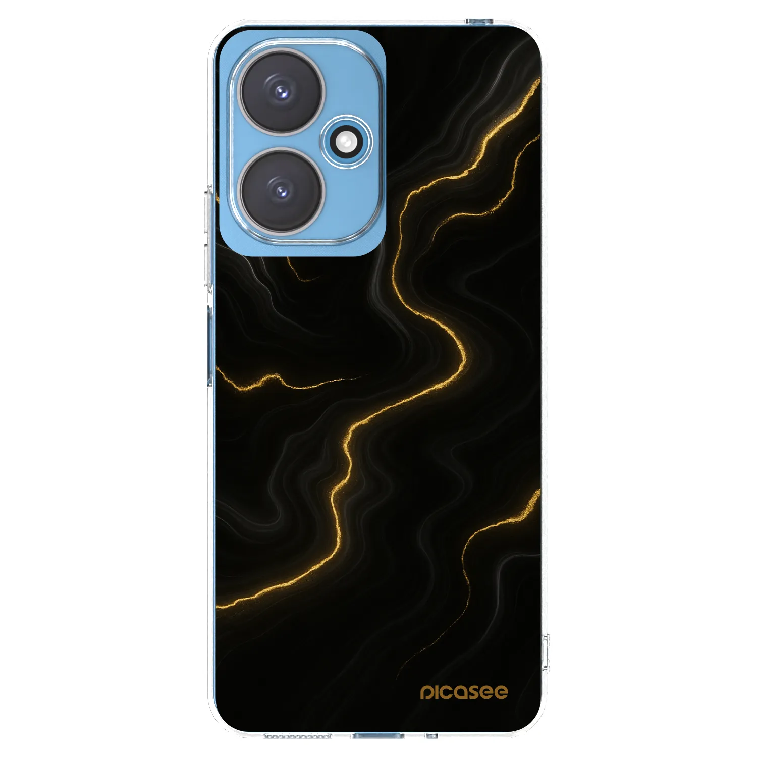 Picasee silikonska prozirna maskica za Xiaomi Redmi 13C 5G - Thunder