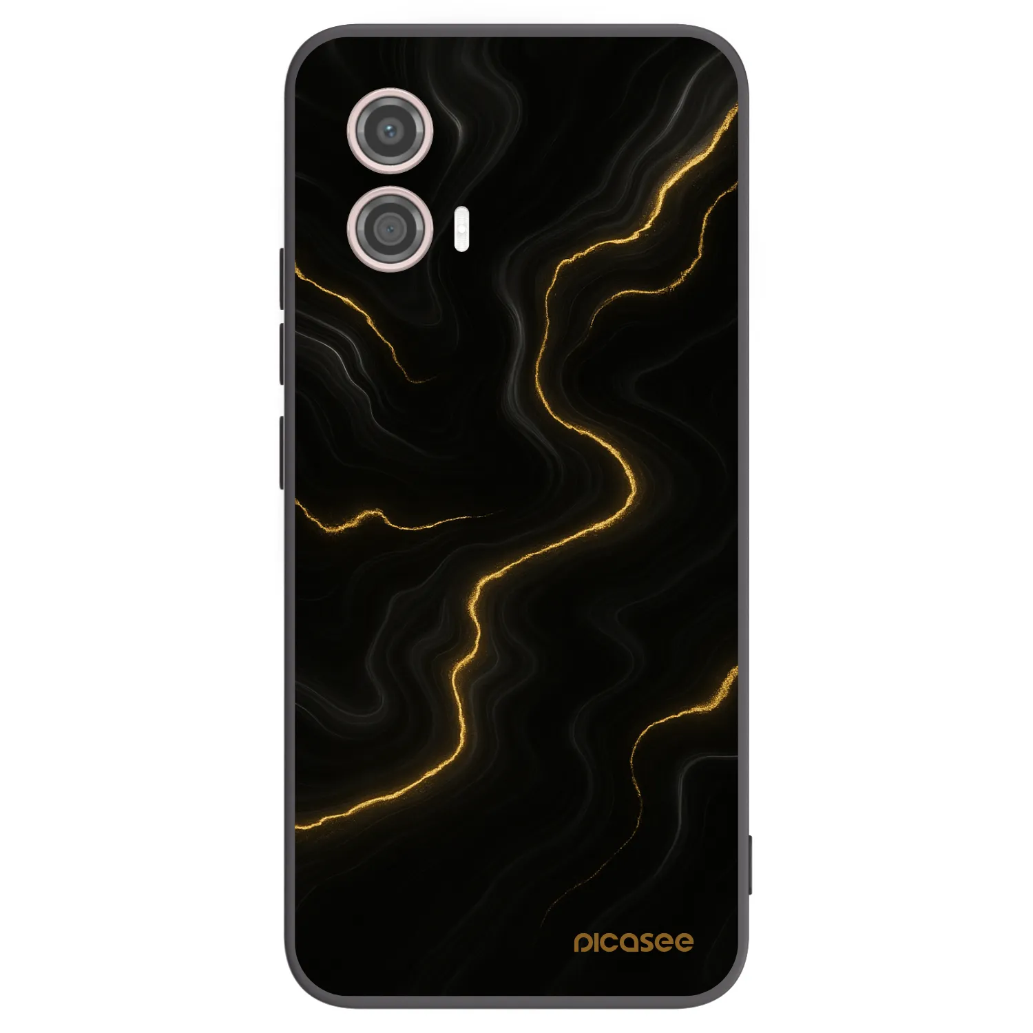 Picasee crna silikonska maskica za Motorola Moto G53 5G - Thunder