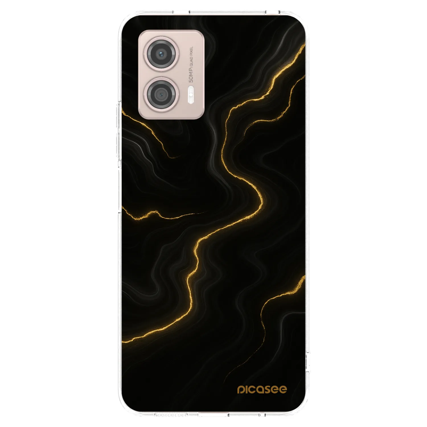 Picasee silikonska prozirna maskica za Motorola Moto G53 5G - Thunder