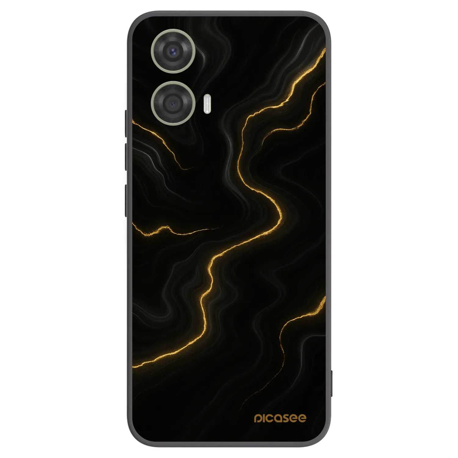 Picasee crna silikonska maskica za Motorola Moto G24 - Thunder