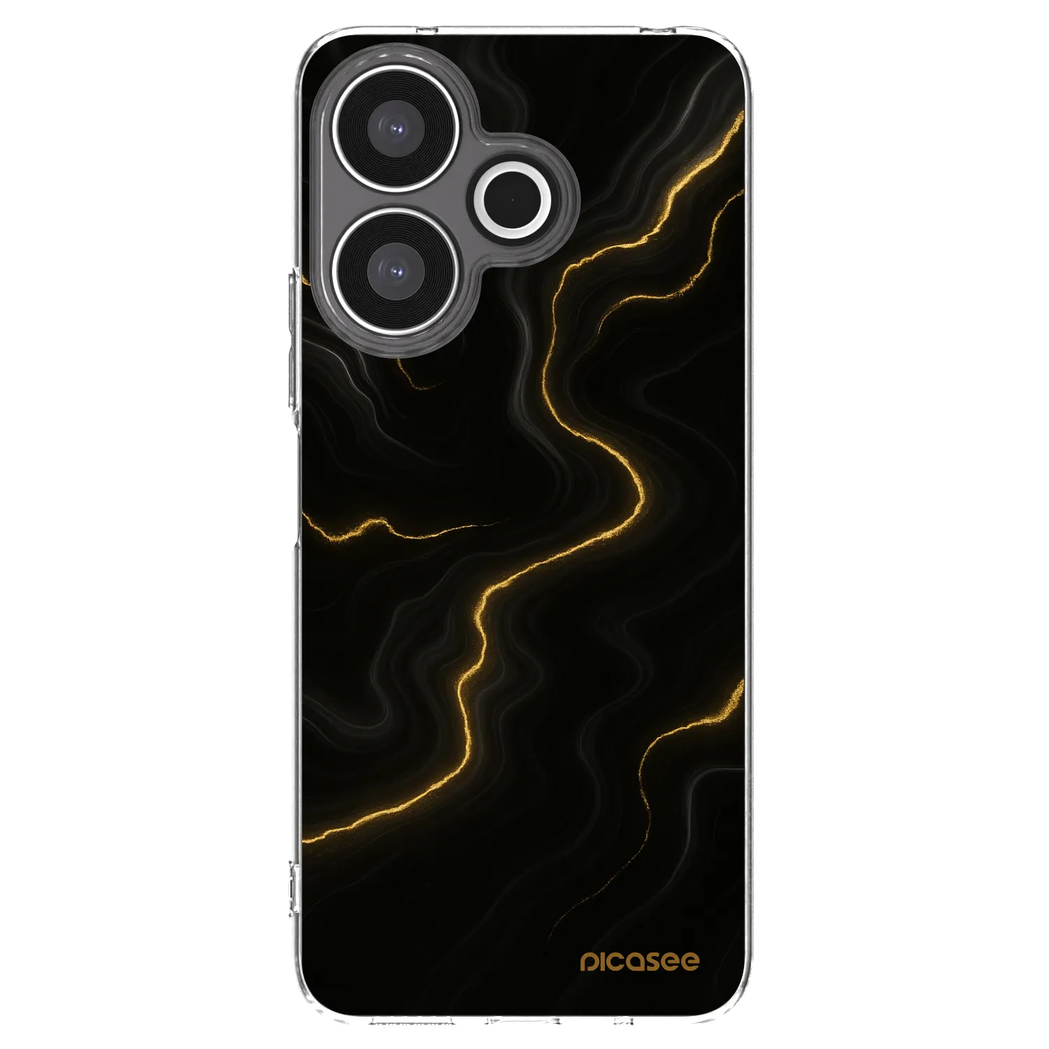 Picasee silikonska prozirna maskica za Xiaomi Redmi 13 4G - Thunder