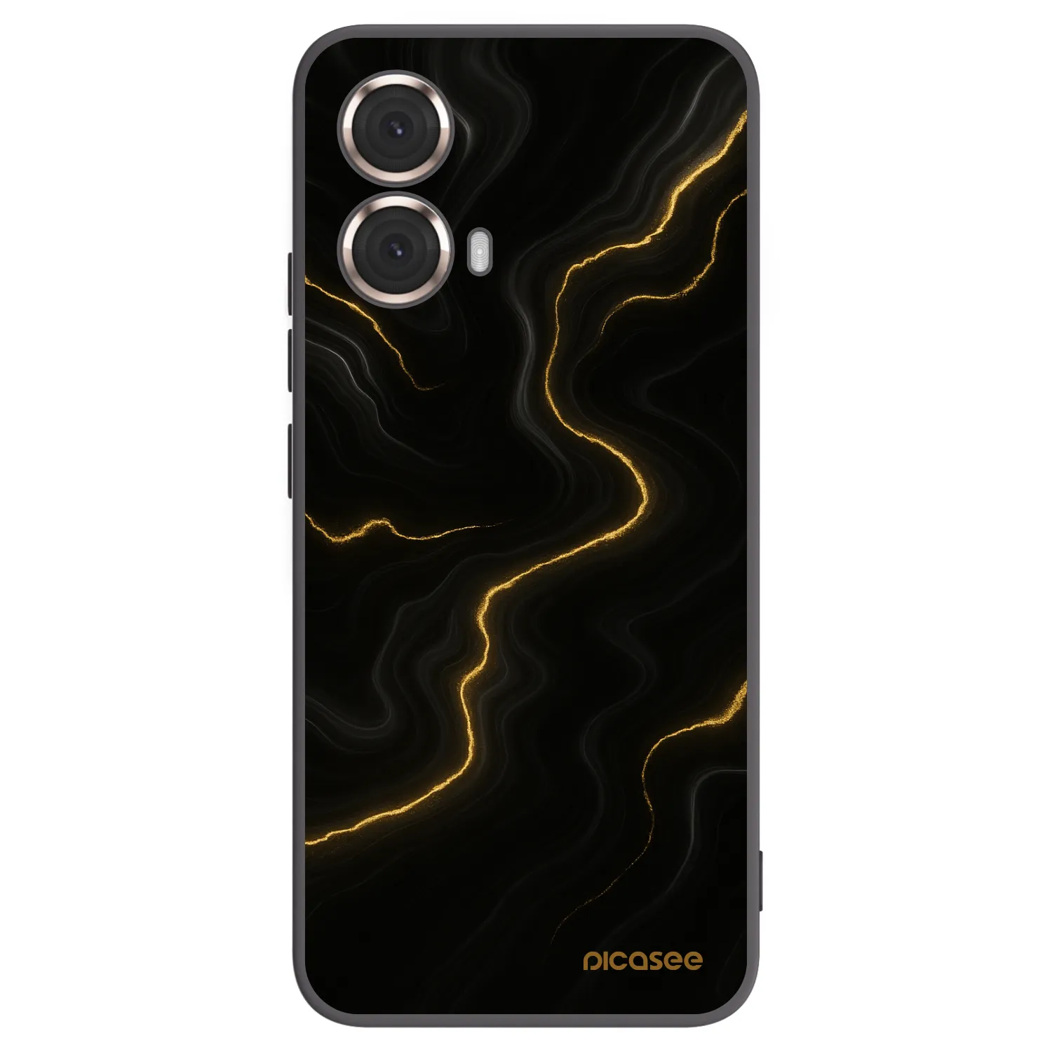 Picasee crna silikonska maskica za Motorola Moto G85 - Thunder