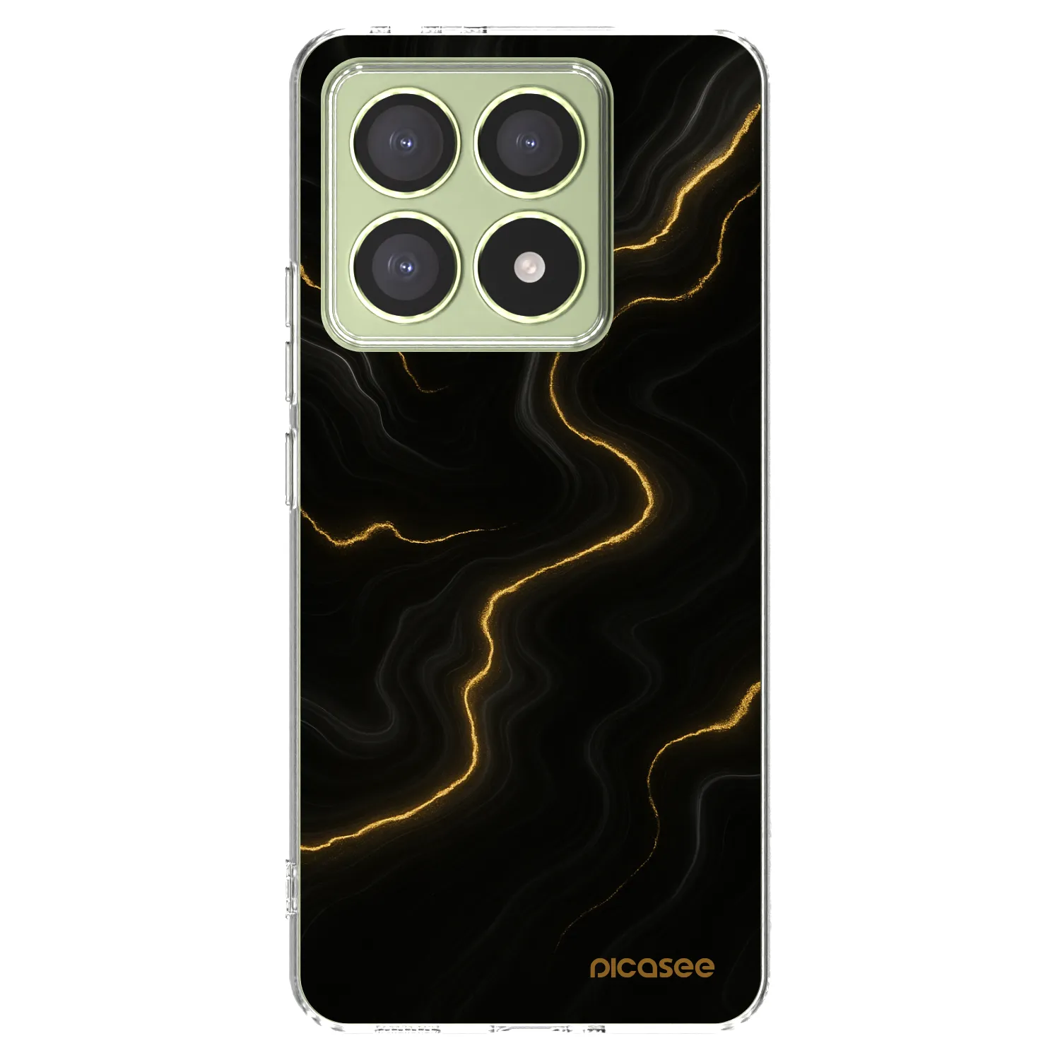 Picasee silikonska prozirna maskica za Xiaomi 14T - Thunder