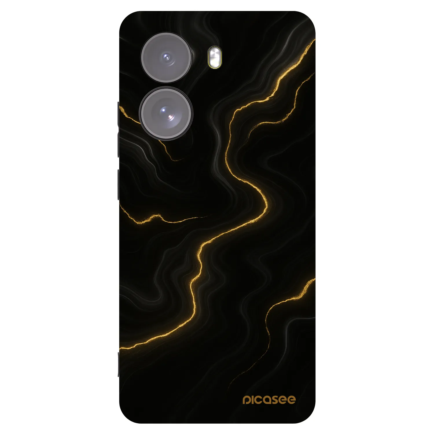 Picasee crna silikonska maskica za Xiaomi Poco X7 - Thunder