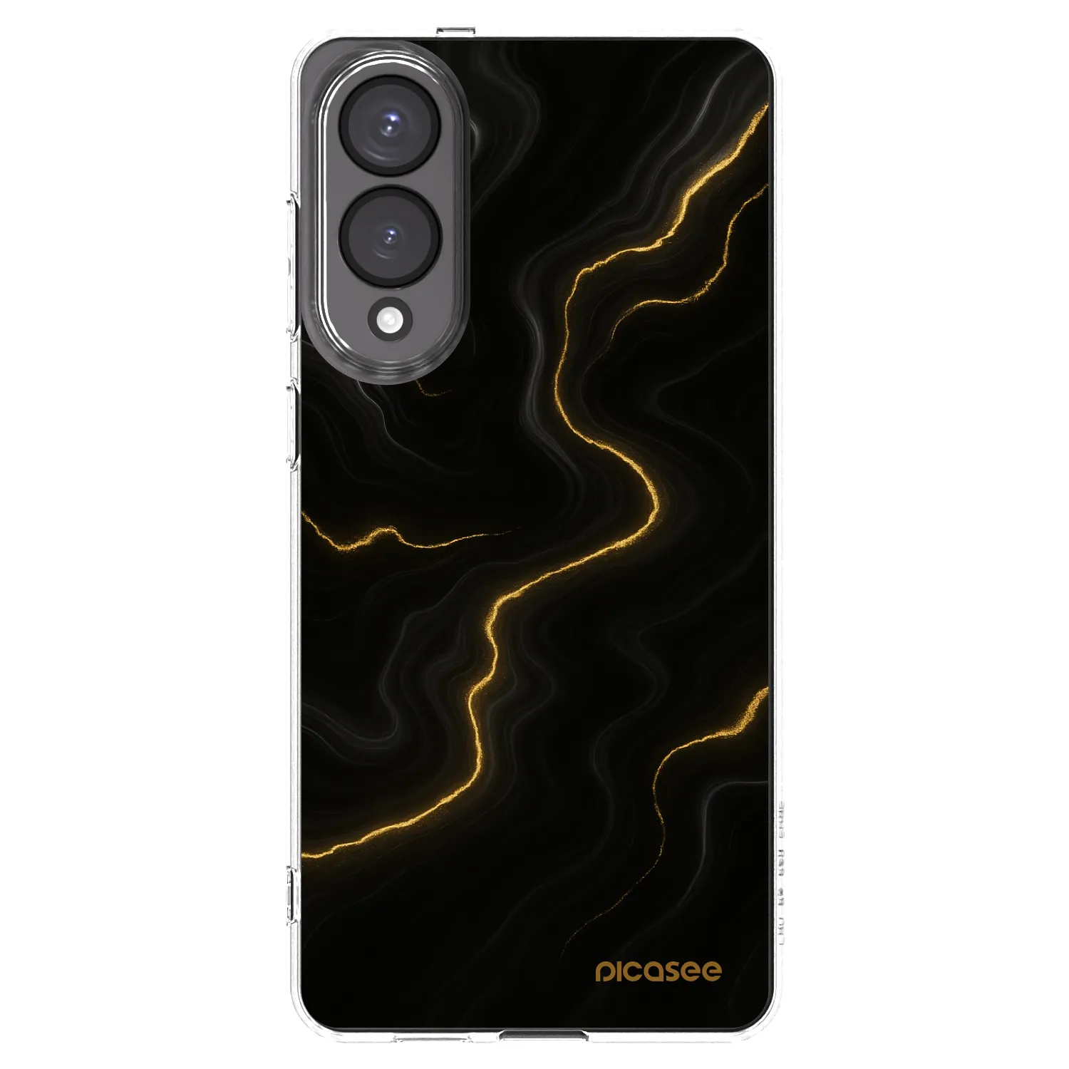 Picasee silikonska prozirna maskica za Samsung Galaxy S25 Edge 5G - Thunder