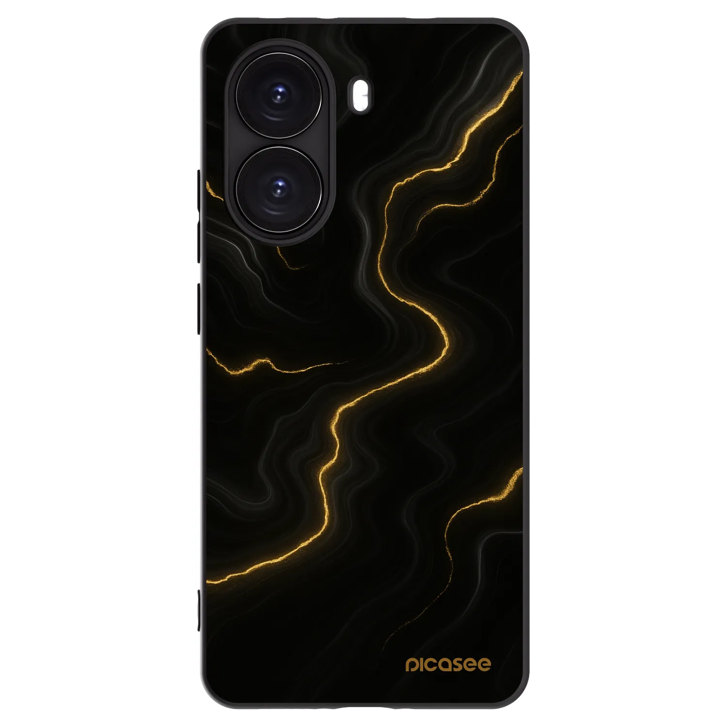 Picasee crna silikonska maskica za Xiaomi Poco X7 Pro 5G - Thunder