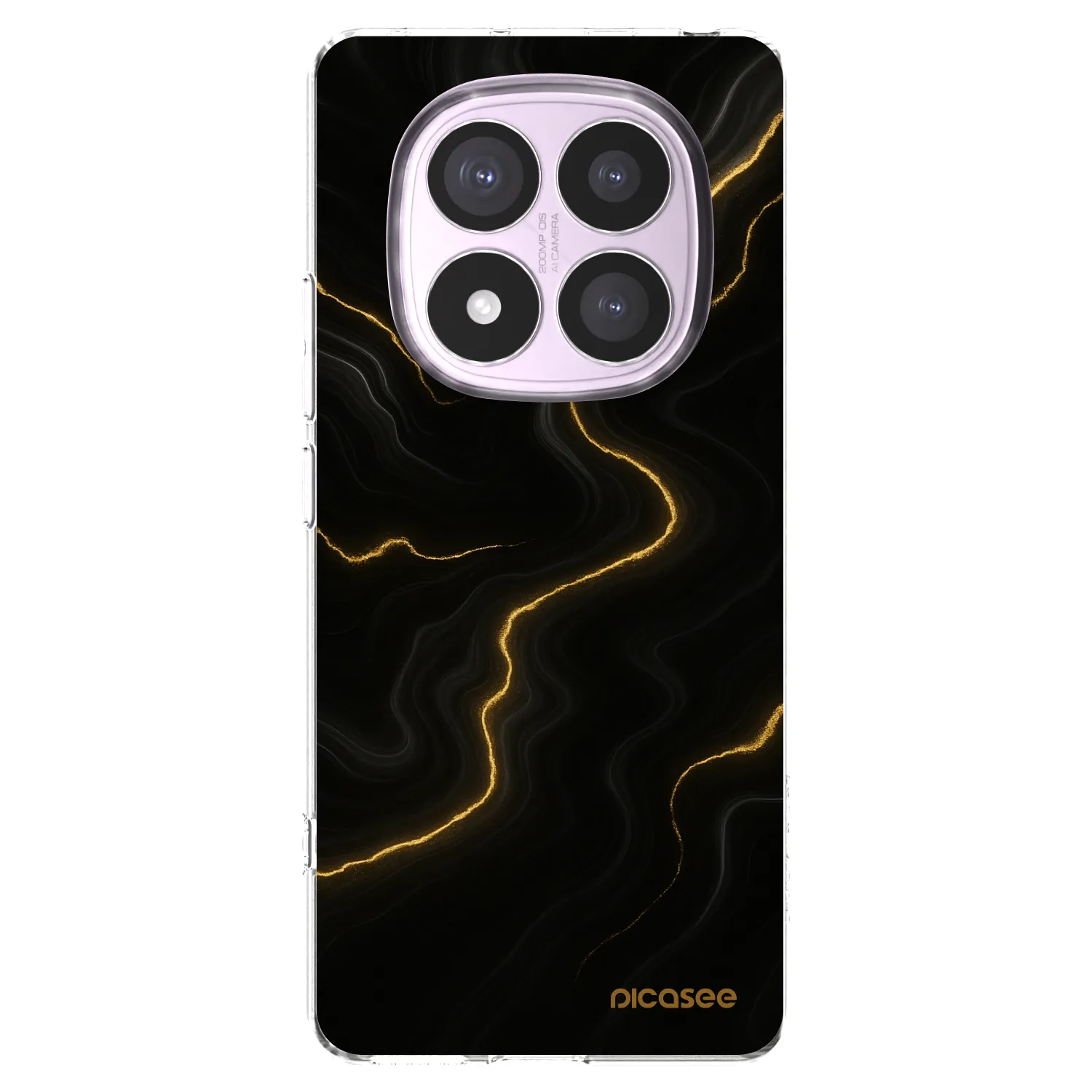 Picasee silikonska prozirna maskica za Xiaomi Redmi Note 14 Pro 4G - Thunder