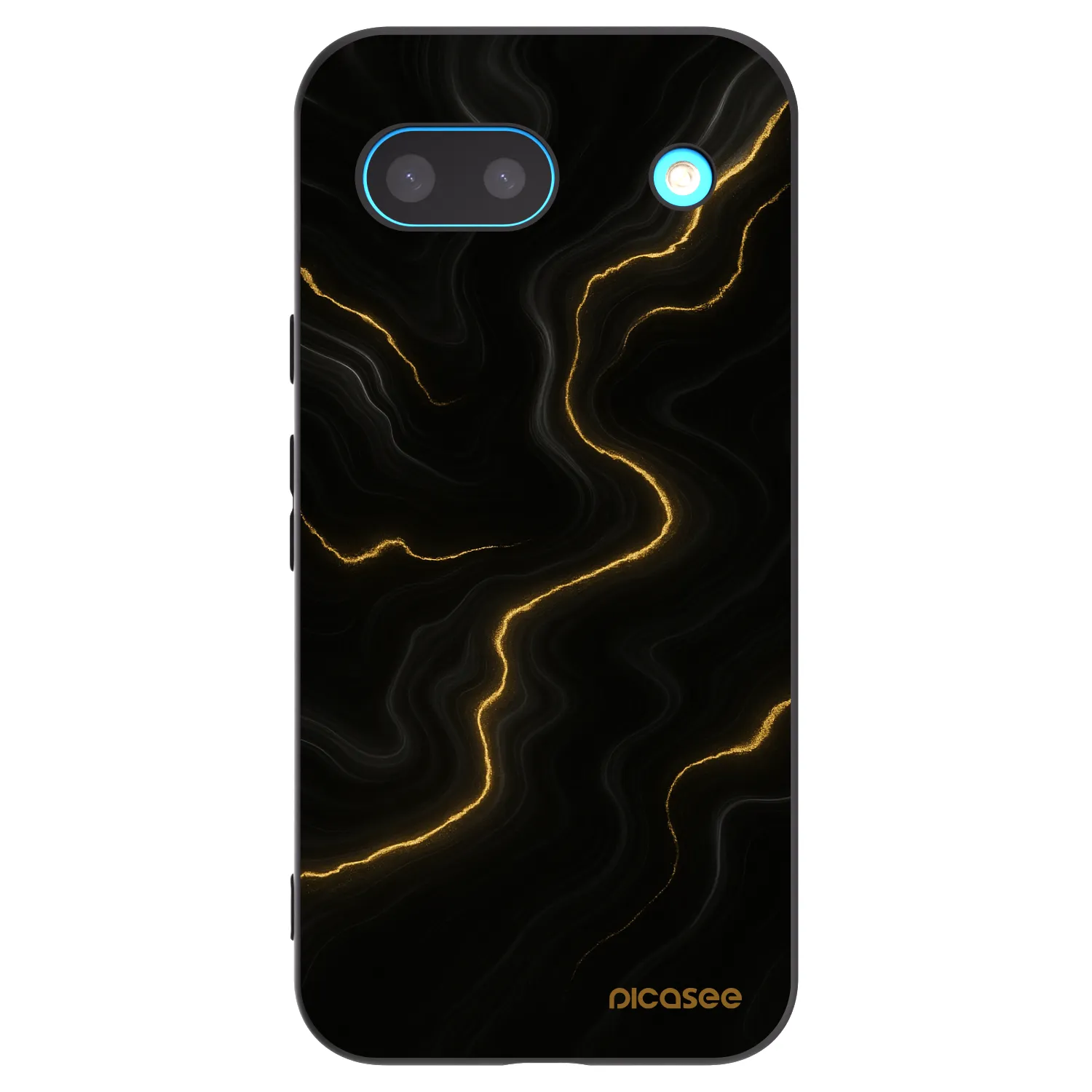 Picasee crna silikonska maskica za Google Pixel 8a - Thunder
