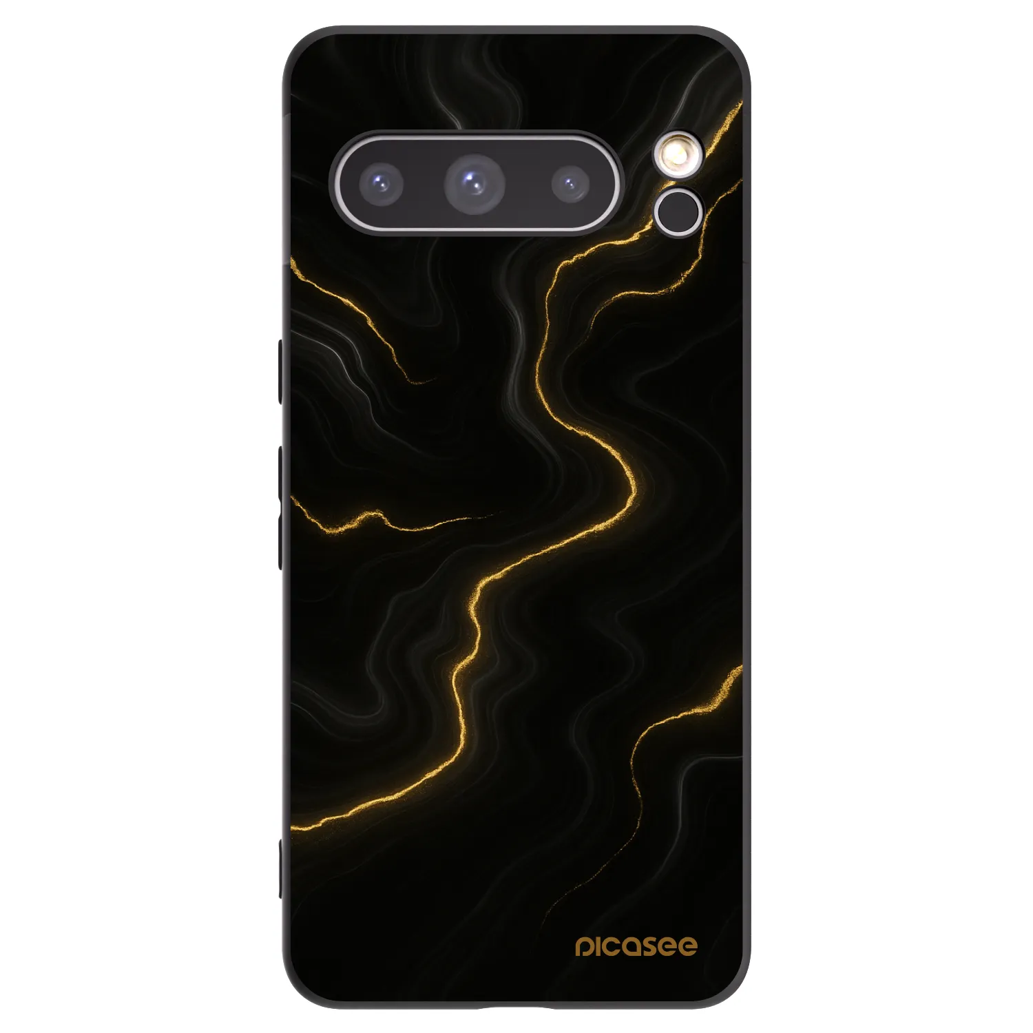 Picasee crna silikonska maskica za Google Pixel 8 Pro - Thunder