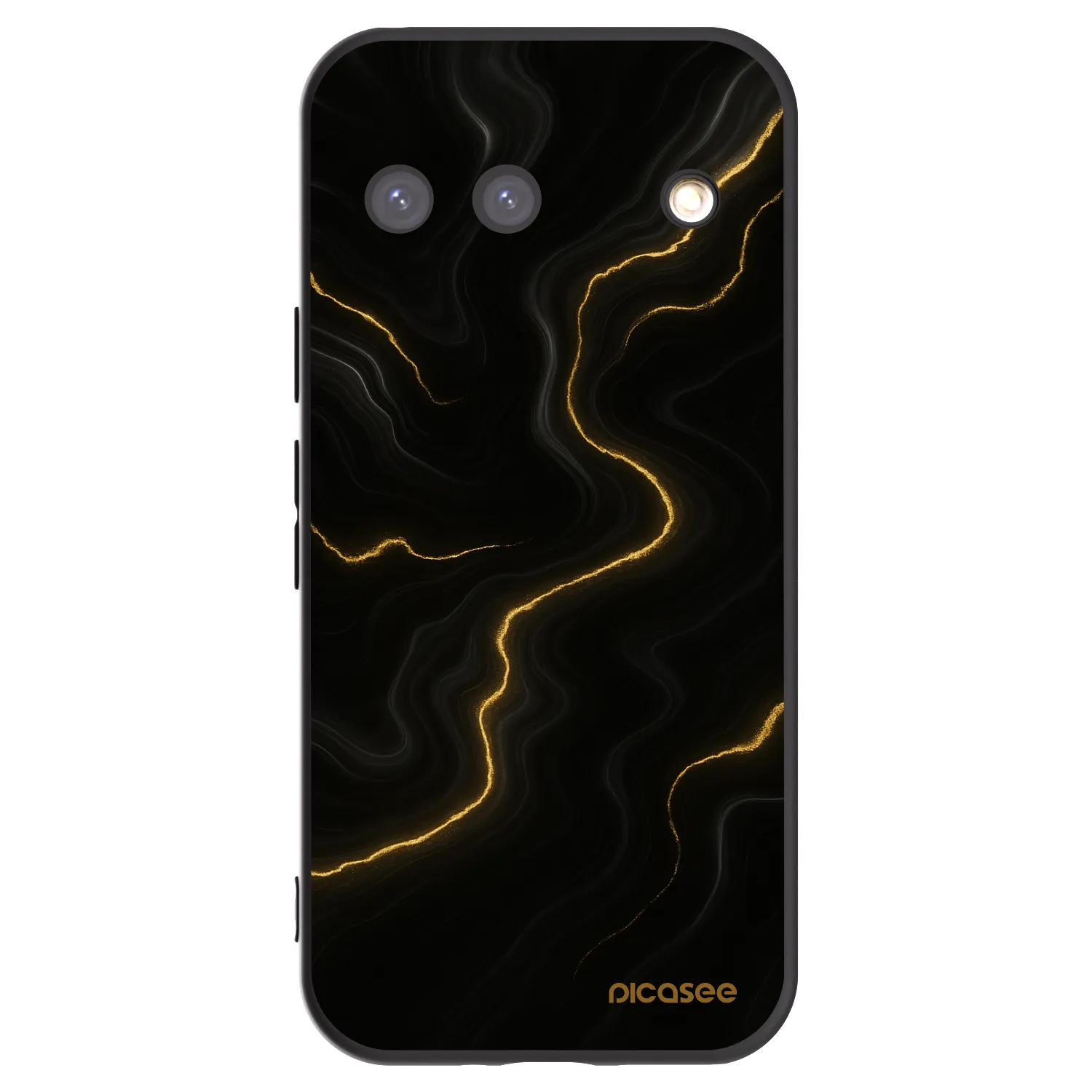 Picasee crna silikonska maskica za Google Pixel 9 - Thunder
