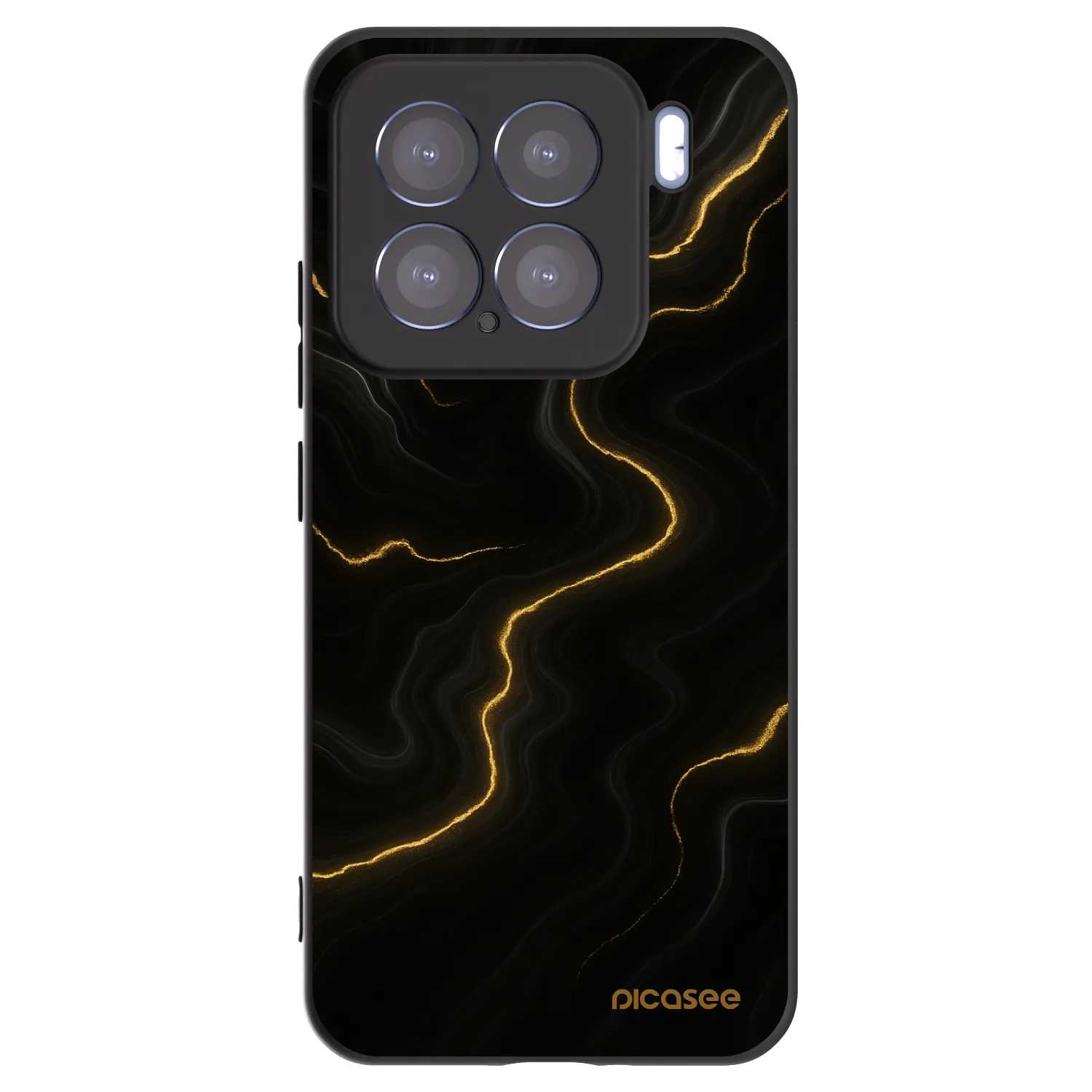 Picasee crna silikonska maskica za Xiaomi 15 - Thunder