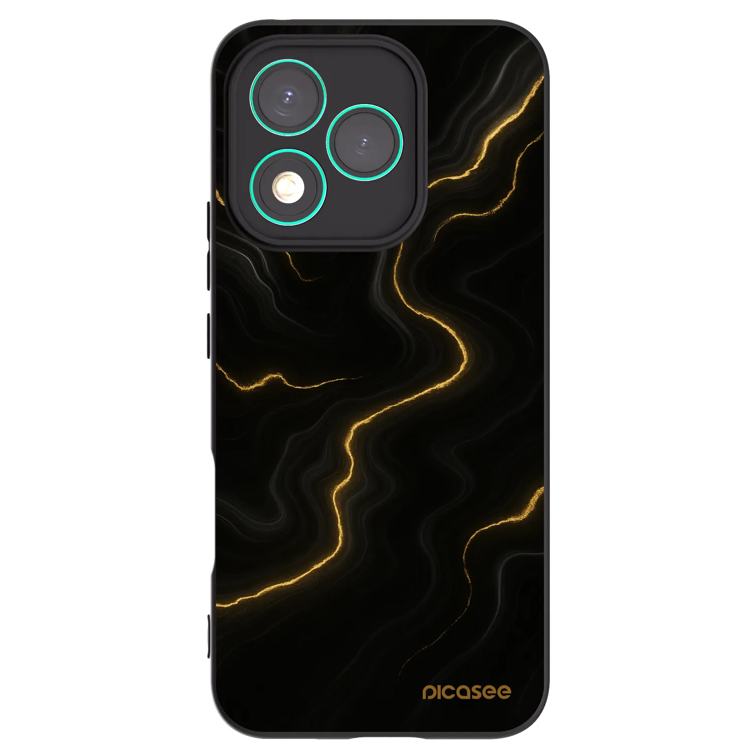 Picasee crna silikonska maskica za Honor 400 Lite 5G - Thunder