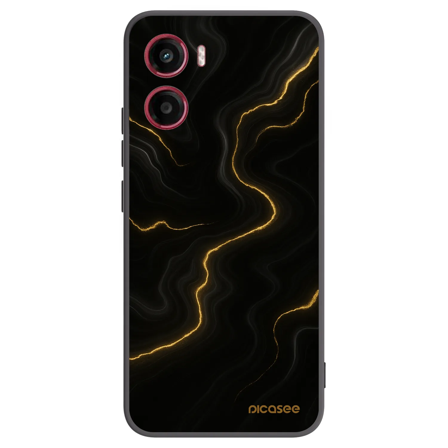 Picasee crna silikonska maskica za Motorola Moto G05 - Thunder